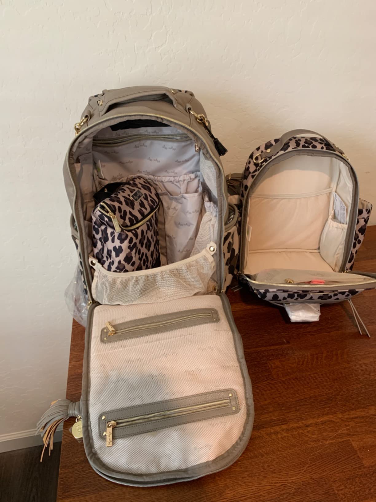 Itzy Ritzy Boss Plus Large Diaper Bag Backpack with 19 Pockets (Cognac) | Includes 2 Insulated Bottle Pockets, Changing Pad, Stroller Clips, Comfortable Padded Straps, Easy-to Clean, Travel-Ready customer photo 1
