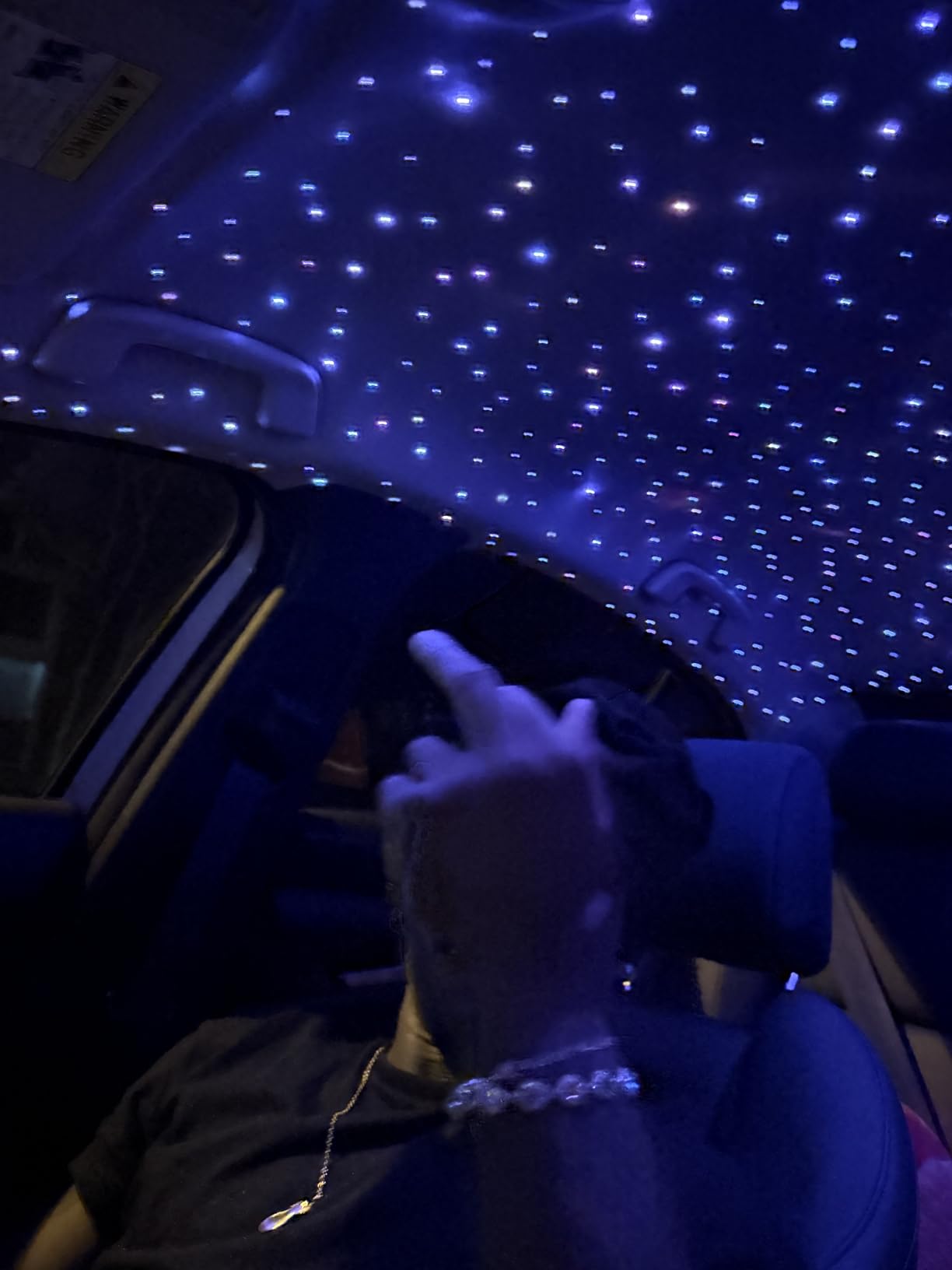 AKEPO 20W Dual Color Twinkle Fiber Optic Starlight Headliner Kit - 1100pcs | 1100 Strands 13.1ft/4m, Dual-head Sound Activated Bluetooth APP/Remote Control for Car Headliner/Home Star Ceiling Lights customer photo 1