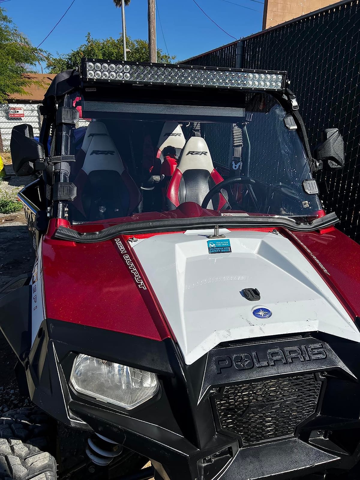 StarknightMT Scratch-Resistant UTV Front Windshield Compatible with Polaris RZR 800/S 800/4 800 08-14, 900 XP 11-13, 4 900 12-14, 570 12-18, Hard Coated PC Full Window, Clear customer photo 1