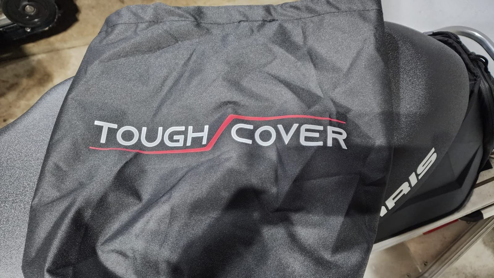 Tough Cover Snowmobile Cover - XL Size - Premium Edition - Snowmachine Sled Accessories - Waterproof and Durable, Fits Polaris, Ski-Doo, Yamaha, Arctic Cat - Trailerable - Black customer photo 2