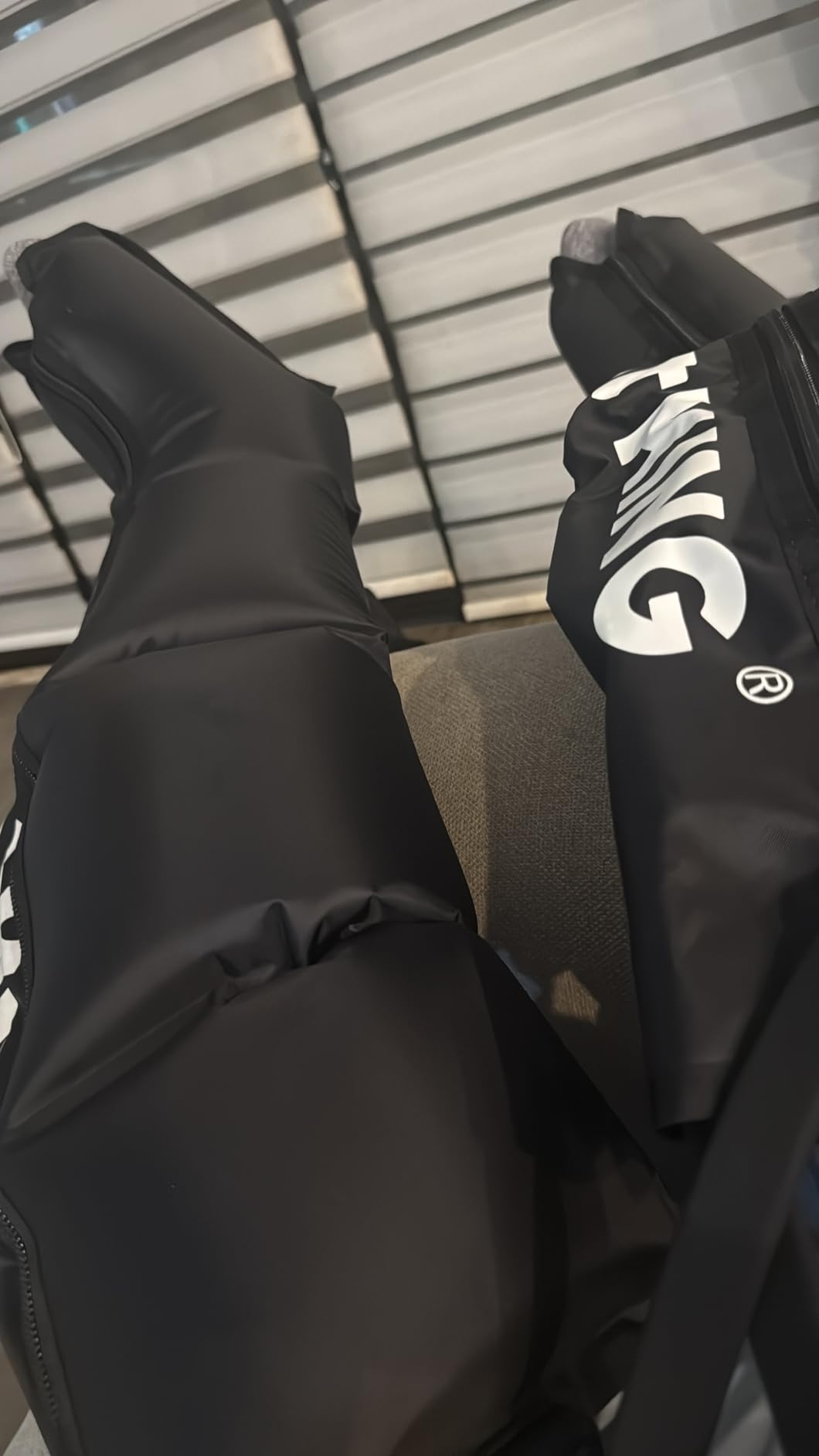 FIT KING Air Compression Recovery System, Full Leg Massager Boots (Medium) | Sequential Compression Device for Fast Recovery, Enhance Performance for Athletes, FSA-HSA customer photo 2