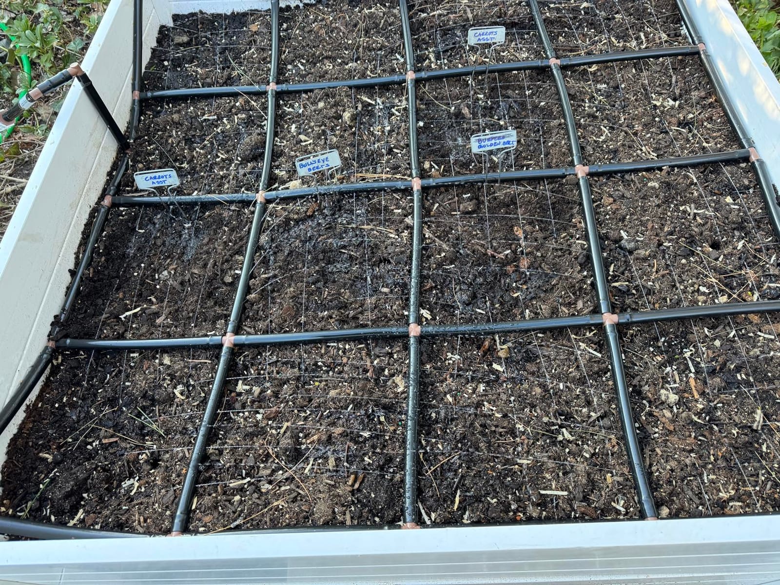 Garden Grid 3x6 | Raised Bed Watering System | Prebuilt Irrigation | 2-Min Setup Raised Garden Bed Watering System; Full-Cover, No Dry Spots; USA-Made; Durable Garden Irrigation Kit; 33.5x66