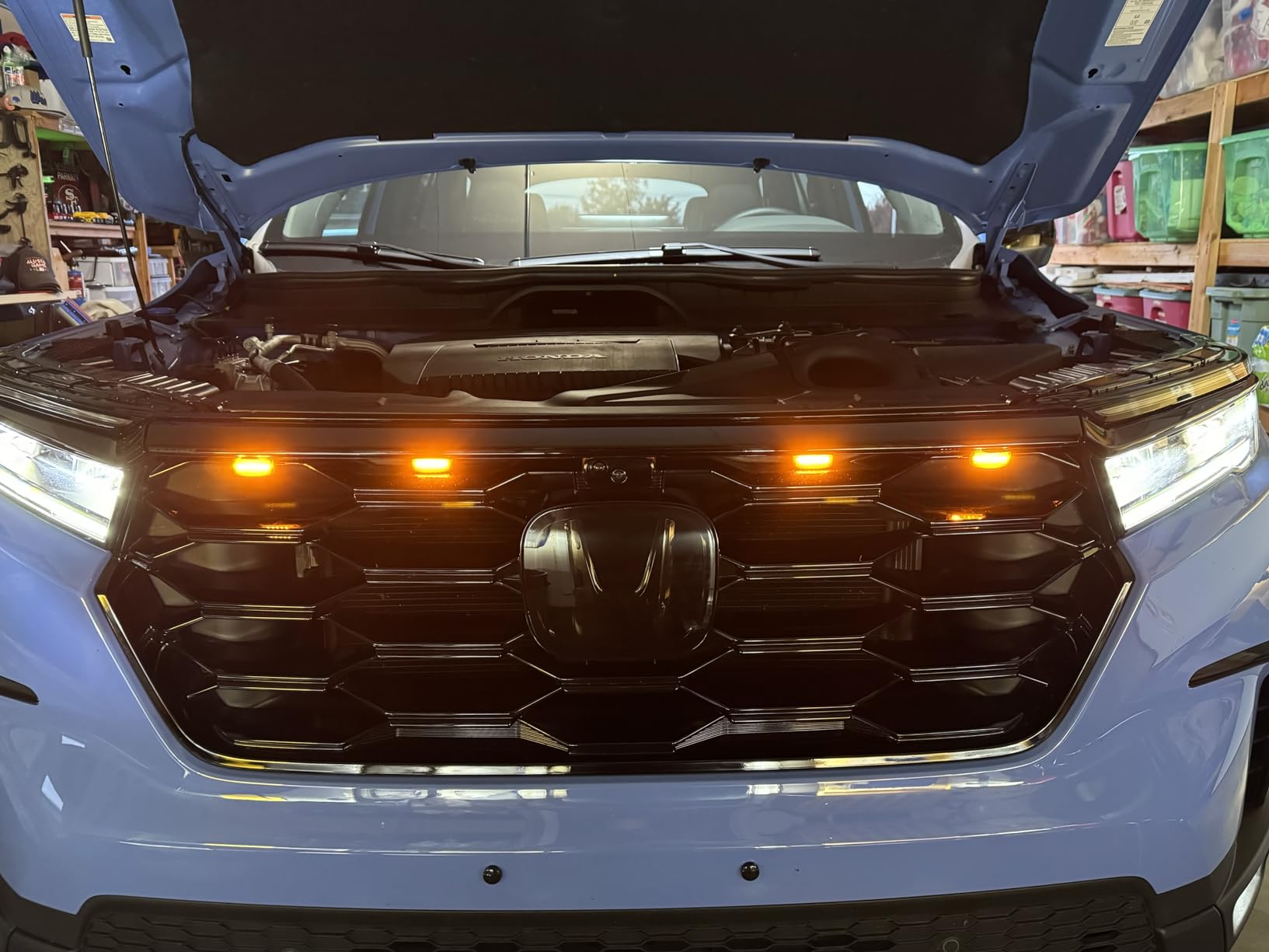 Raptor Style Amber LED Grille Lights For Toyota Tundra Ford F150 Dodge Ram customer photo 2