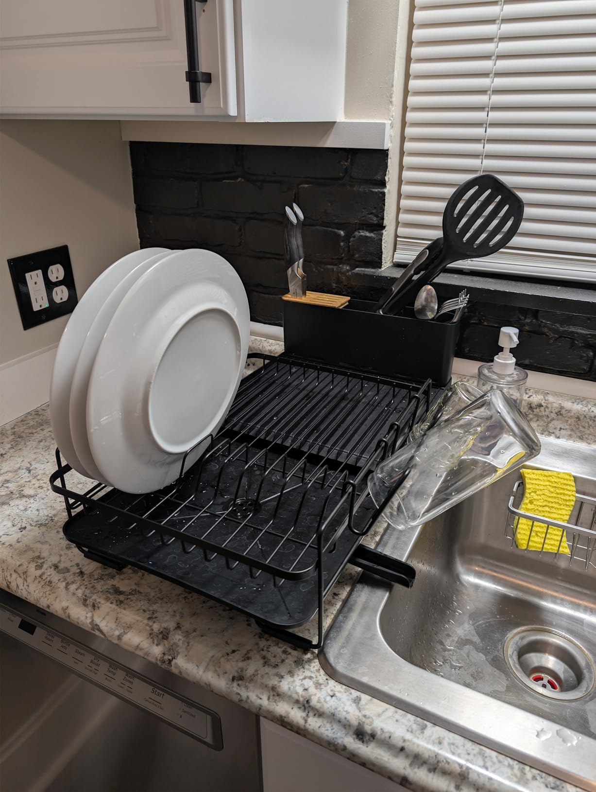Kitsure Extendable Dish Drying Rack, 19.2