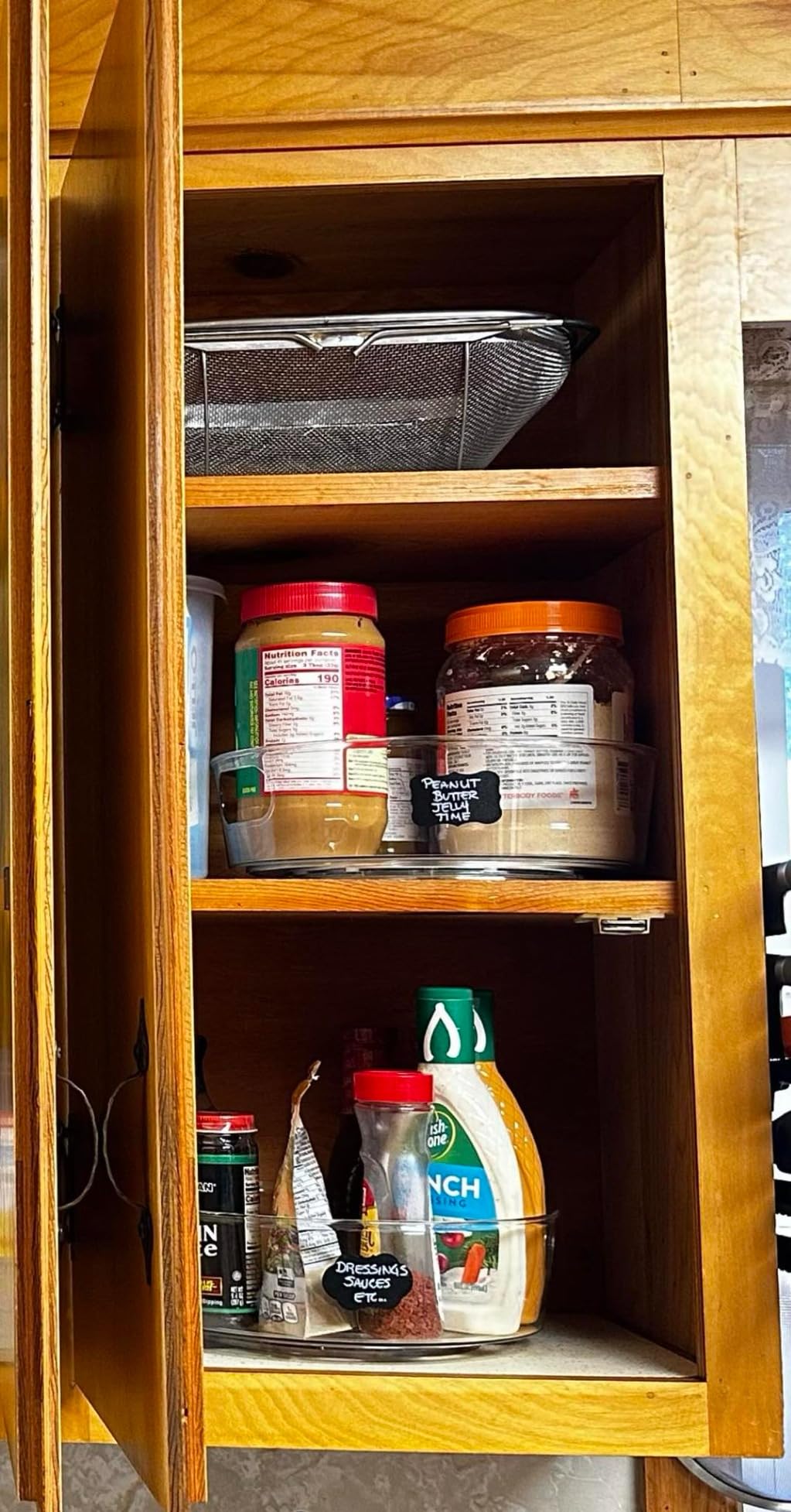 GUZON 4 Pack Lazy Susan Organizer for Cabinet, Upgraded 11.5