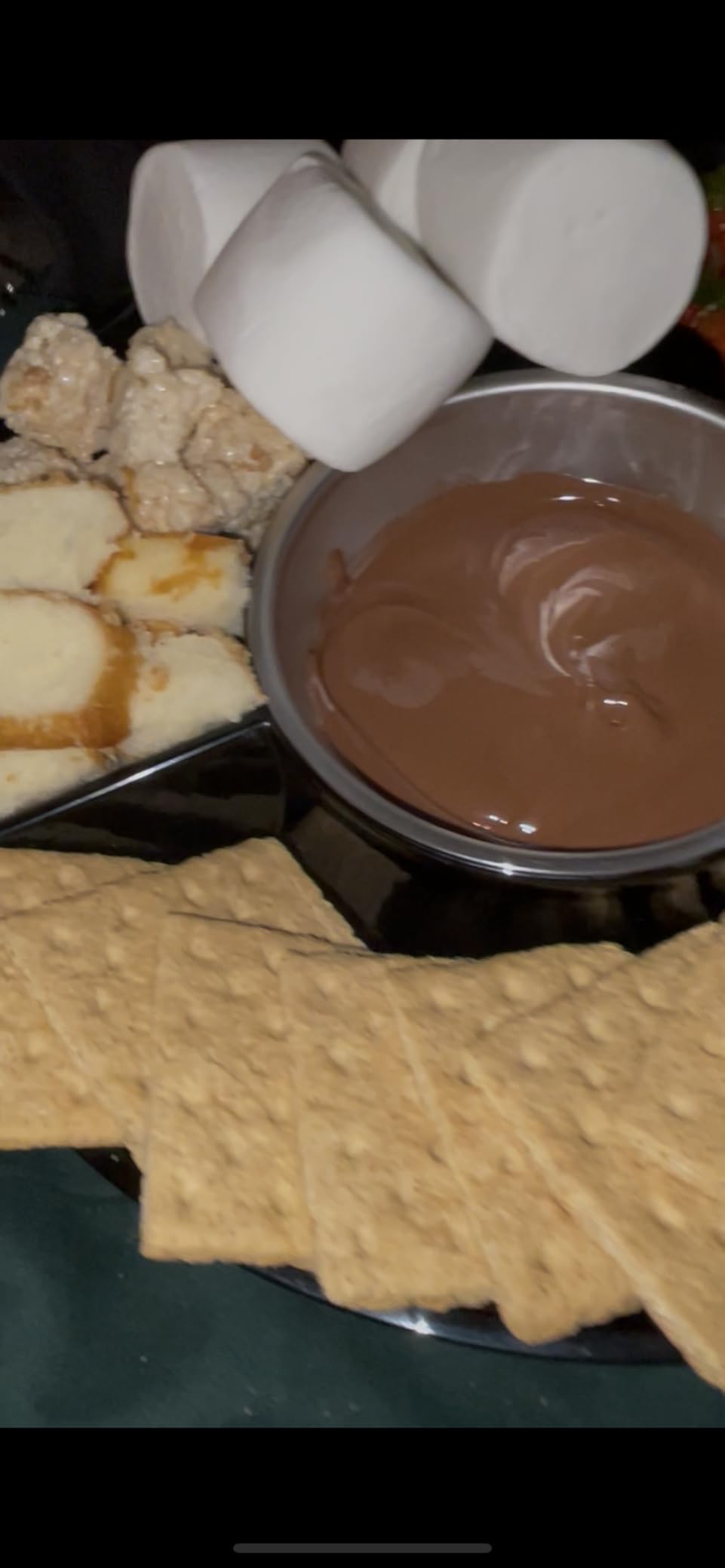Kusini Electric Fondue Pot Set - Chocolate Fondue Kit - Temperature Control, Detachable Serving Trays, & 4 Roasting Forks - Gift Set & Date Night Idea. Serve at Movie Night or Game Night. customer photo 2
