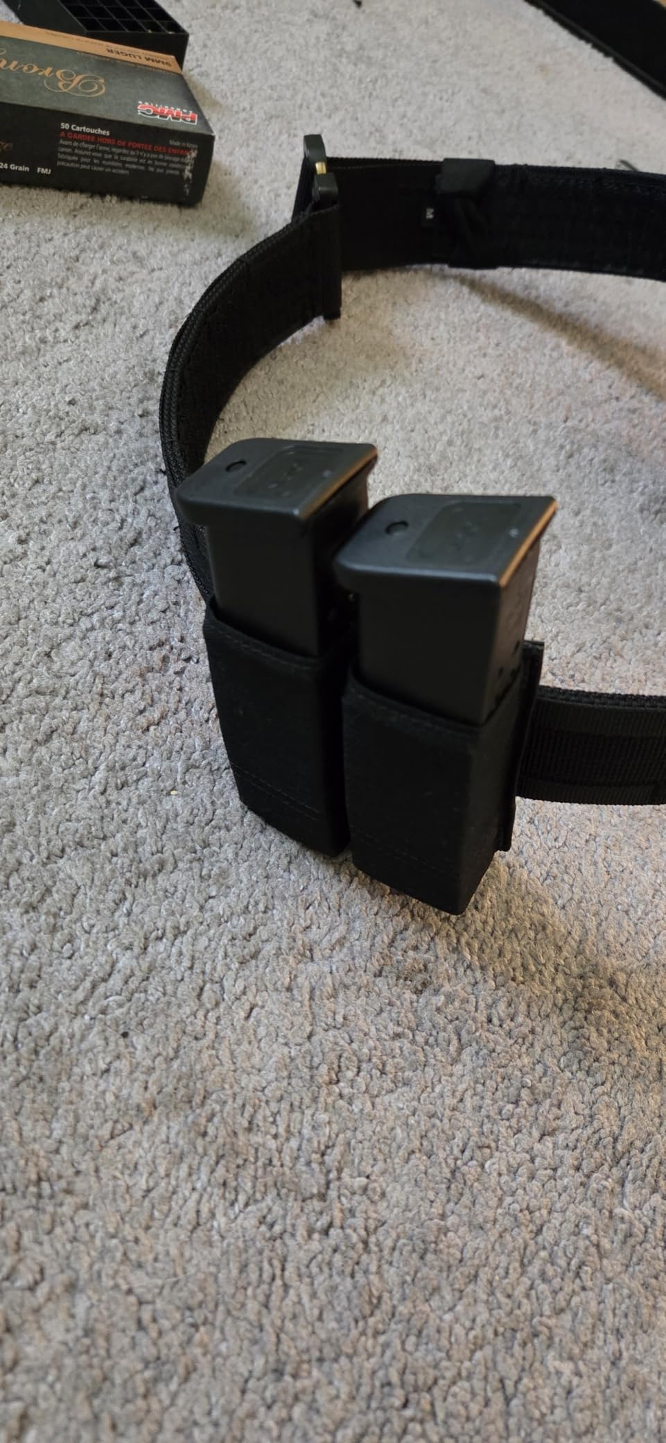 KRYDEX Single/Double Pistol Mag Pouch, Nylon Magazine Pouch 9mm with Quick Release Magazine Pouch Insert customer photo 1