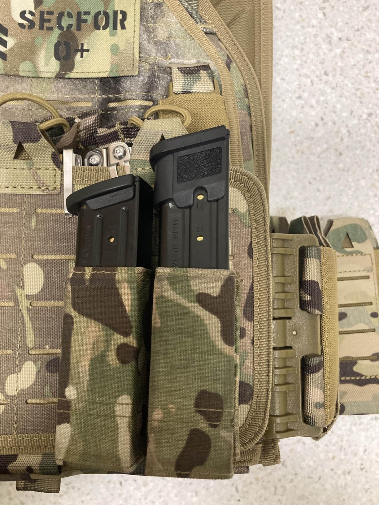 KRYDEX Single/Double Pistol Mag Pouch, Nylon Magazine Pouch 9mm with Quick Release Magazine Pouch Insert customer photo 2