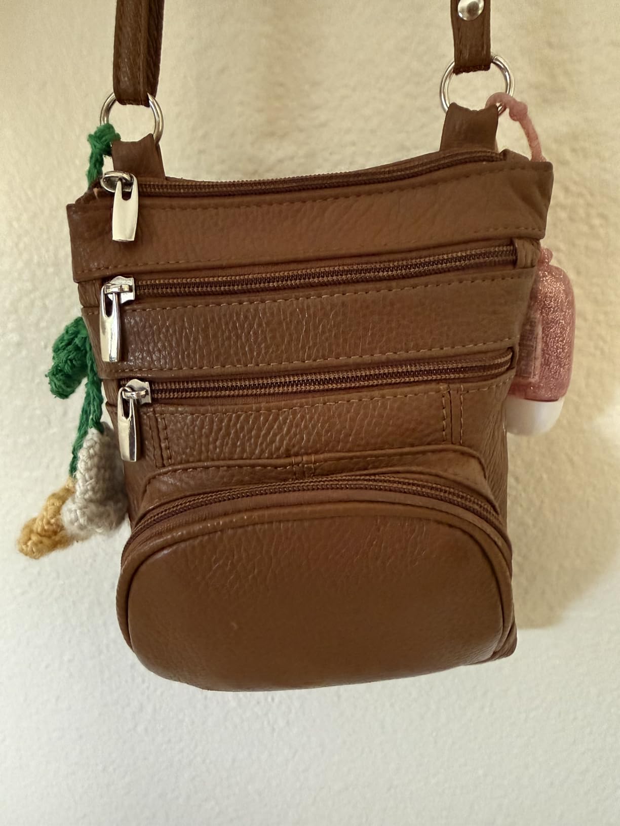 TOVOSO Crossbody Bag for Women, Genuine Leather Multi-Pocket Purse with Adjustable Strap, RFID Protection, Built-In Wallet customer photo 1