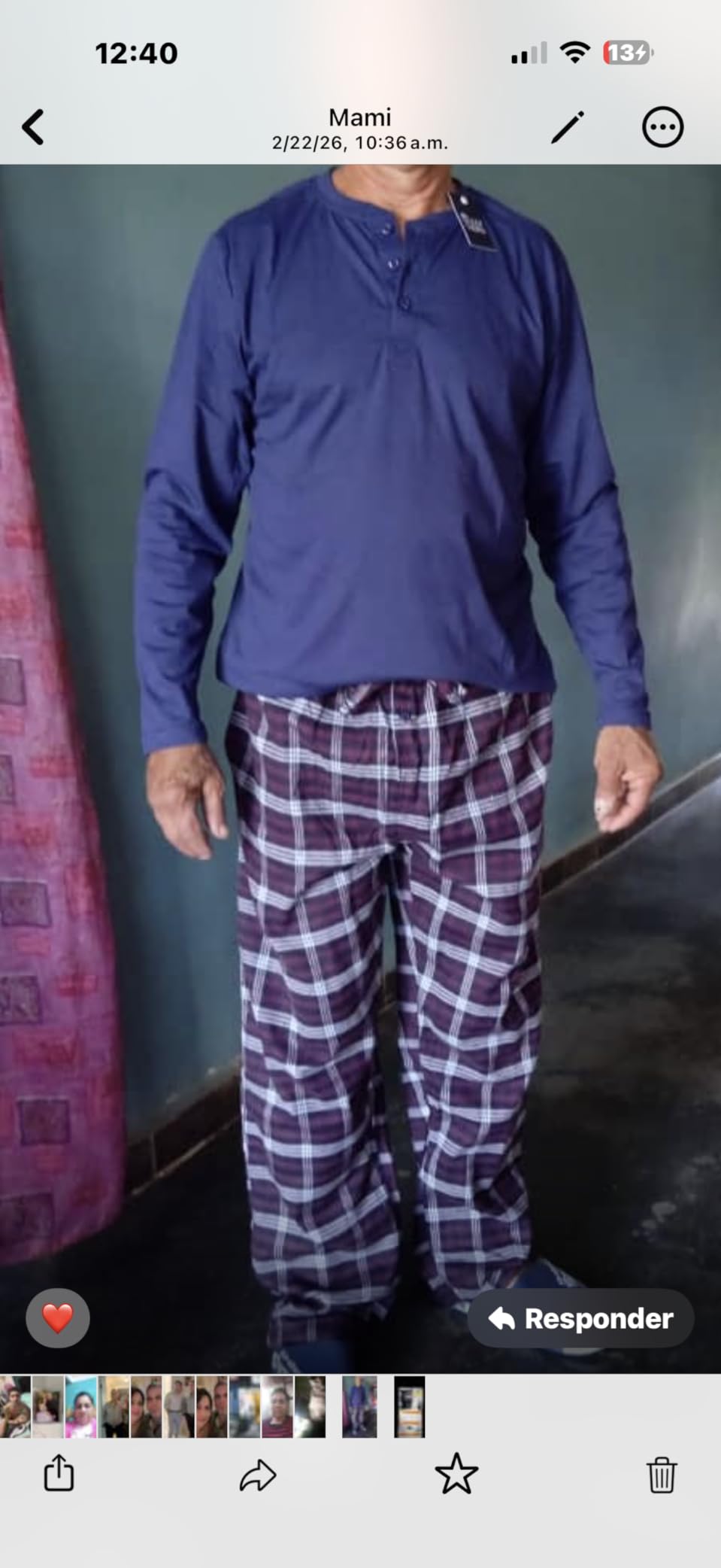 SLEEPHERO Men's Pajama Set - Lightweight Flannel Pants & Long Sleeve Top - Soft Cotton Blend Year-Round Lounge Set customer photo 1