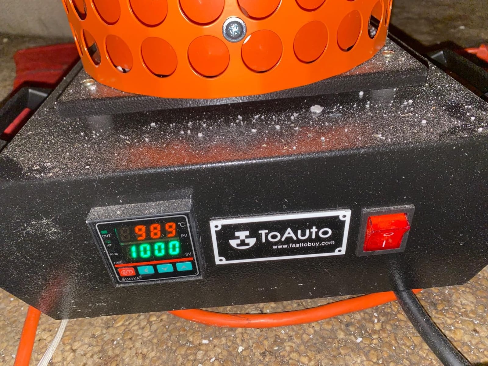 TOAUTO Upgraded Gold Melting Furnace TGF3000-V1.1, 1+3 KG Electric Digital Smelting Furnace 1400W 2100F PID Smelter Kiln Kit Casting Refining Jewelry Precious Metals Gold Silver Copper Aluminum (110V) customer photo 2