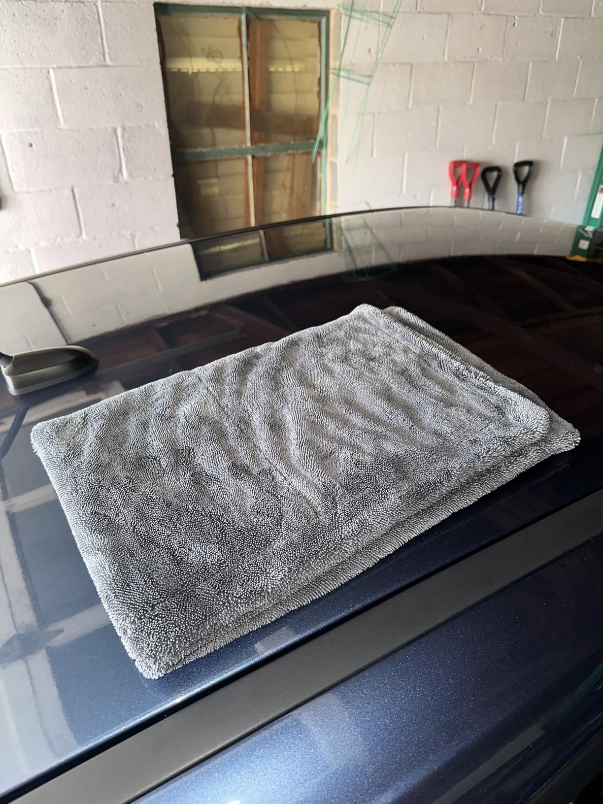 ExoForma Mega Car Drying Towel - Holds Up to 9 lbs, No Streaks, Scratches, or Water Spots | 1200 GSM Microfiber Double Twist Pile & Edgeless Design, 1 Quick & Effortless Dry - 24