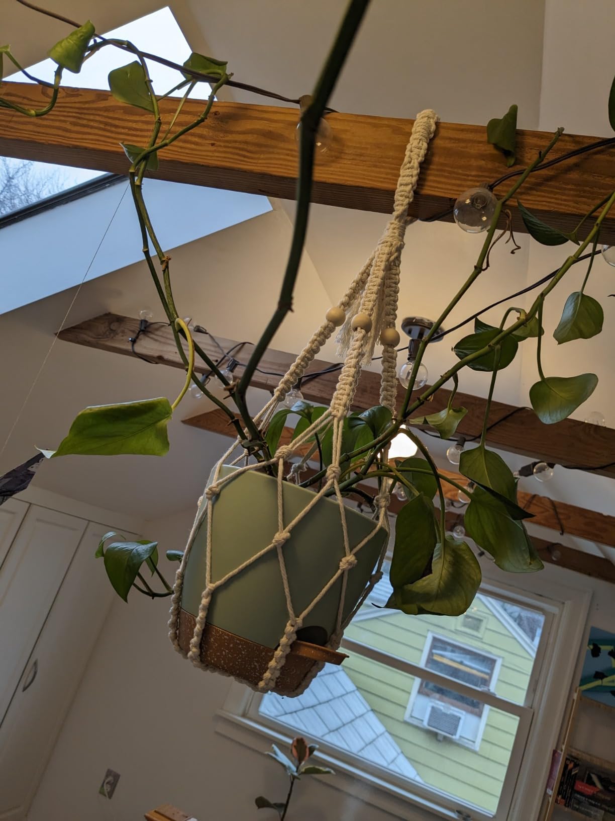 3 in 1 Macrame Kit for Beginners, 3mm x 220yards Cotton Macrame Cord, 3 DIY Macrame Plant Hanger Kits for Adults with Instructions Macrame Supplies Best for Macrame Plant Hanger Kit customer photo 1
