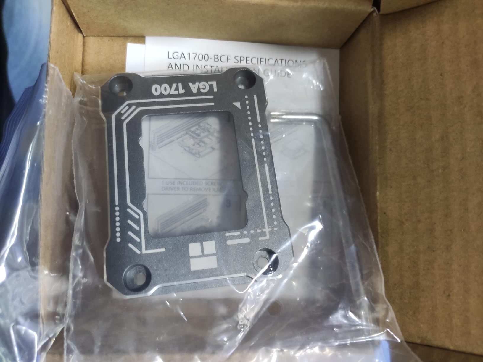 Thermalright Intel 12th/13/14th Generation LGA1700 Anti-Bending Buckle, Curved Pressure Plate, CPU Fixing Buckle, Fully Fitted and Fixed Without Trace Installation (Gray) customer photo 1