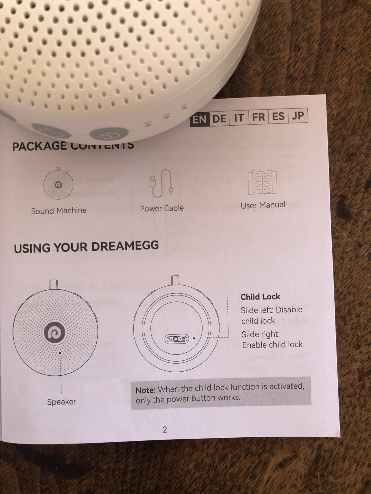 Dreamegg Portable Noise Machine for Baby Adult, Features Powerful Battery, 21 Soothing Sound, Noise Canceling for Office & Sleeping, Sound Therapy for Home, Travel, Registry Gift, Classic White customer photo 1