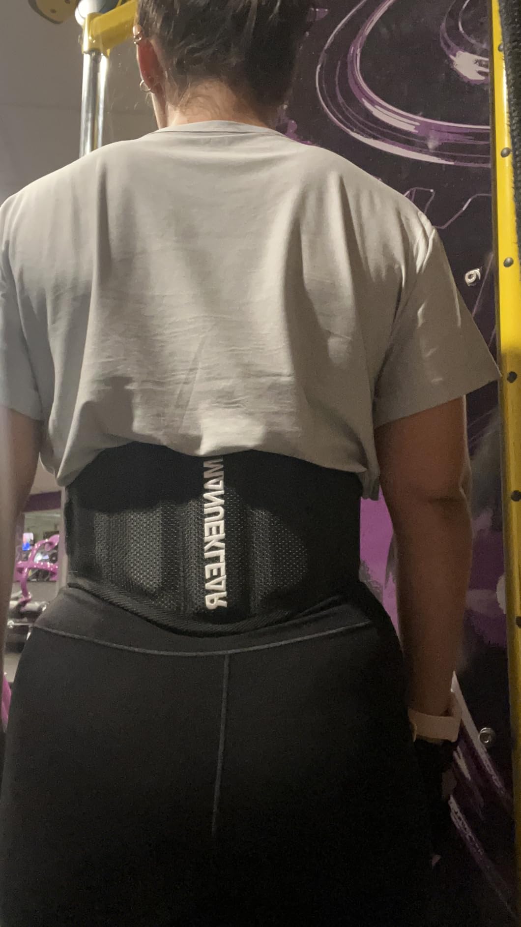 MANUEKLEAR Embroidered Weight Lifting Belt for Gym Workouts | Weightlifting Belt for Men Women-Bodybuilding Fitness Back Support for Cross Training, Squats, Lunges customer photo 1