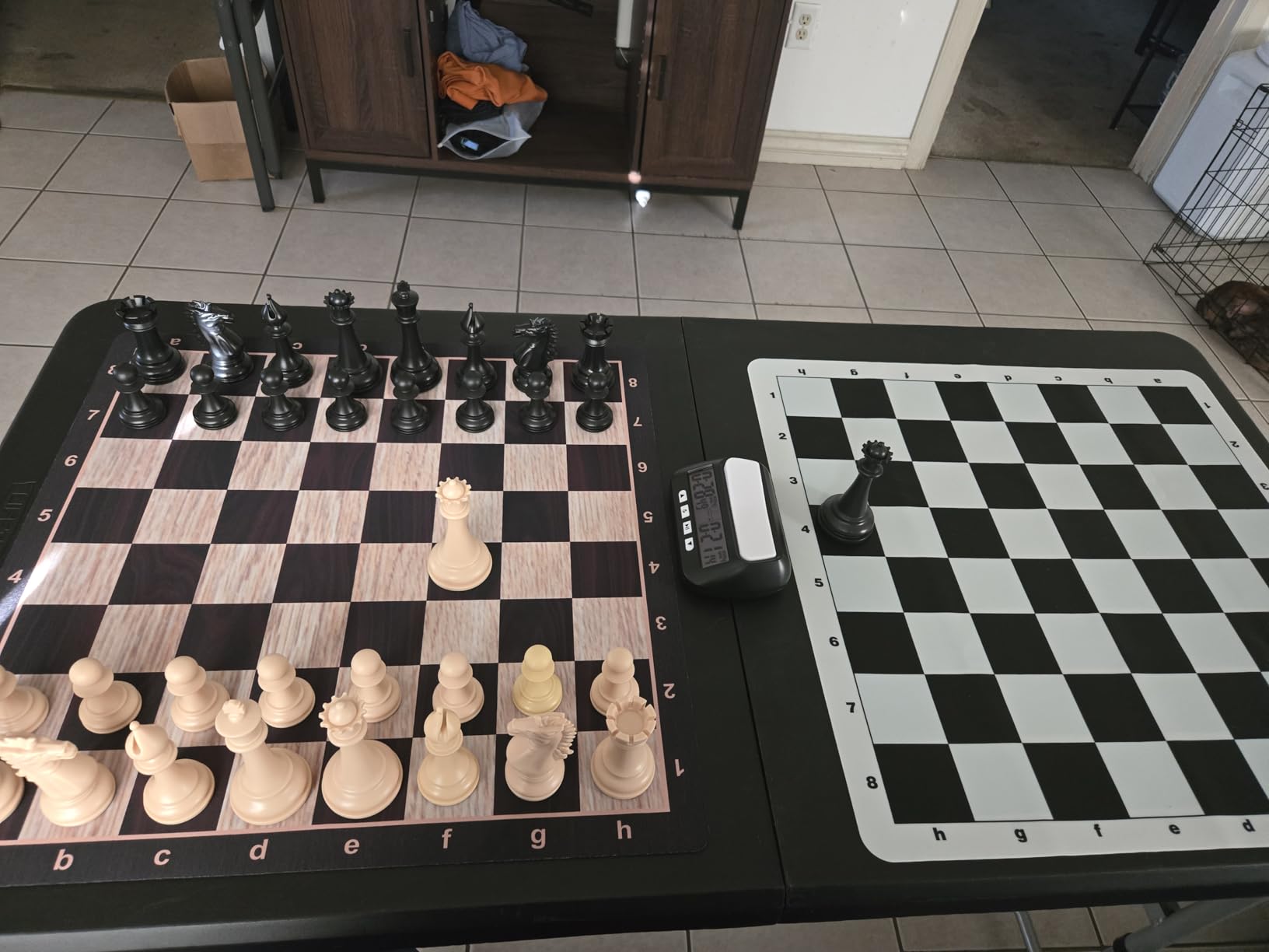Best Chess Set Ever 4X Professional Chess Set with Weighted Staunton Pieces | 20x20 double-sided silicone board, 4X weighted pieces, 32-page strategy guide and storage bag customer photo 1