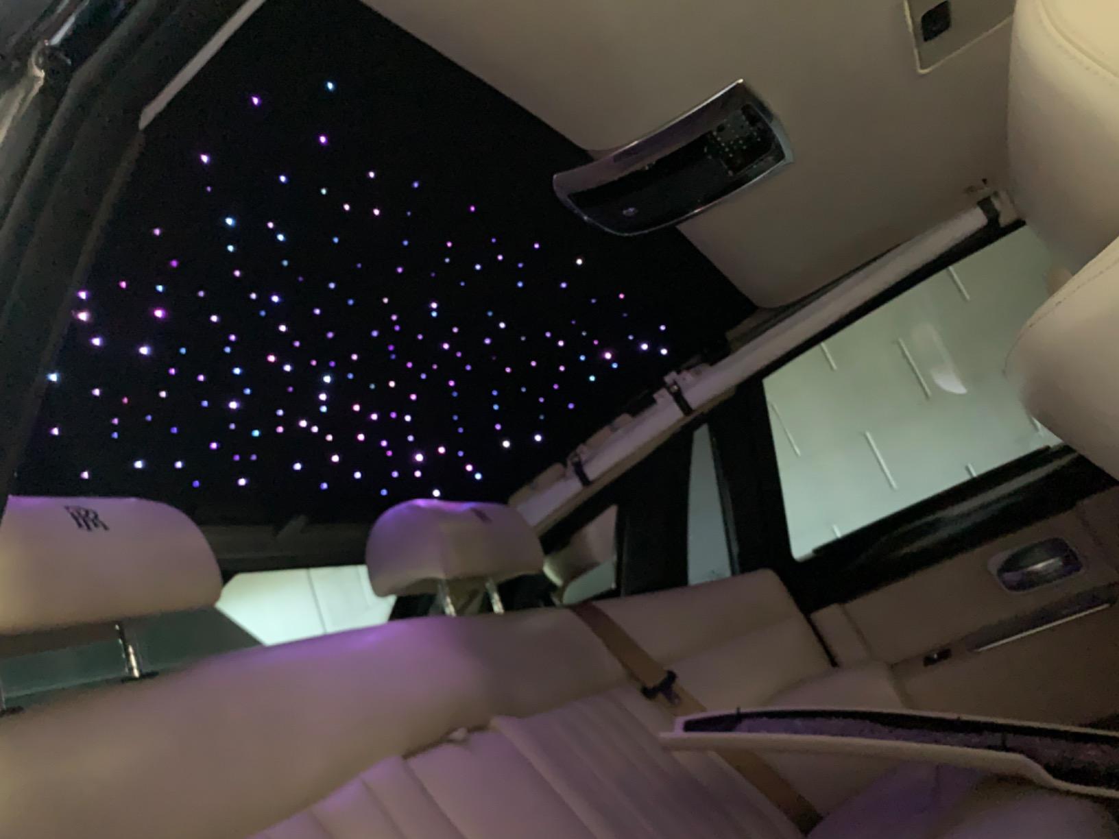 CHINLY Twinkle 650pcs 13.1ft 0.03in Fiber Optic Lights Starlight Headliner kit, Music Mode Bluetooth APP Control Remote, RGBW Star roof Lights for Star Headliner/Home Theater/Pool Ceiling customer photo 1