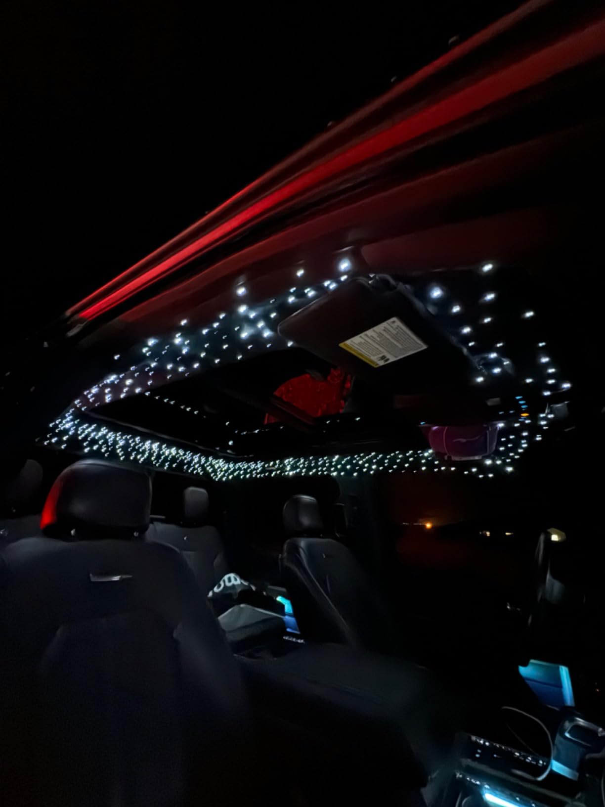 CHINLY Twinkle 650pcs 13.1ft 0.03in Fiber Optic Lights Starlight Headliner kit, Music Mode Bluetooth APP Control Remote, RGBW Star roof Lights for Star Headliner/Home Theater/Pool Ceiling customer photo 2