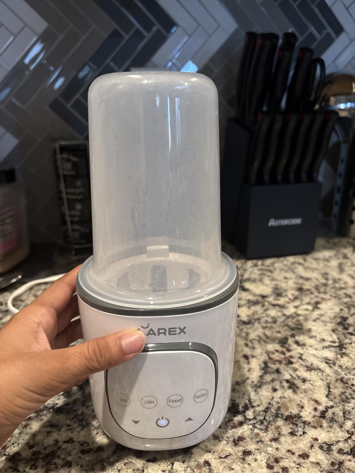 LAREX Bottle Warmer, Fast Baby Bottle Warmer for Breastmilk and Formula, with Timer and Accurate Temp Control, 8 in 1 Baby Milk Warmer BPA Free with Digital Display, Bottle Warmers for All Bottles customer photo 1