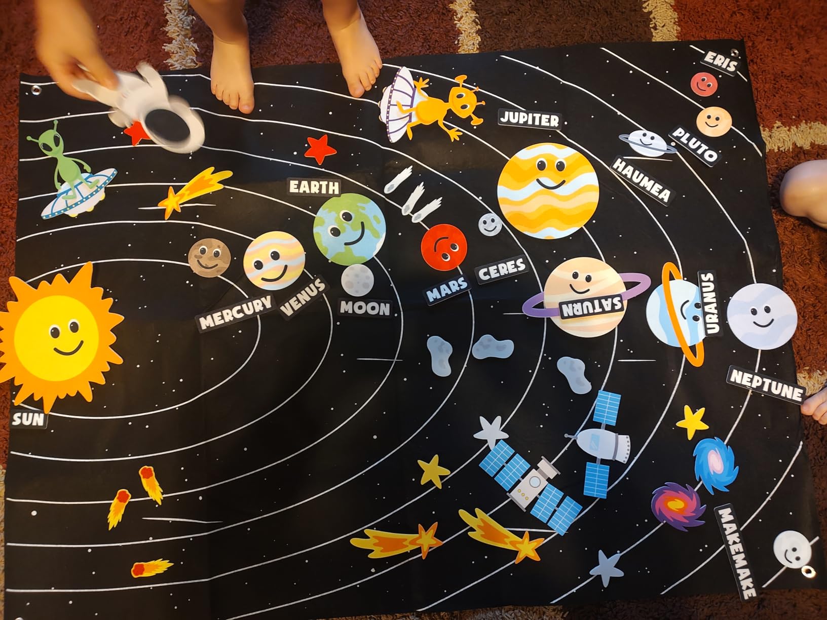 BONNYCO Solar System for Kids Toys with 61 Felt Figures - Space Montessori Toys, Felt Board for Toddlers Story, Educational Kids Gifts 3-8 Years customer photo 2