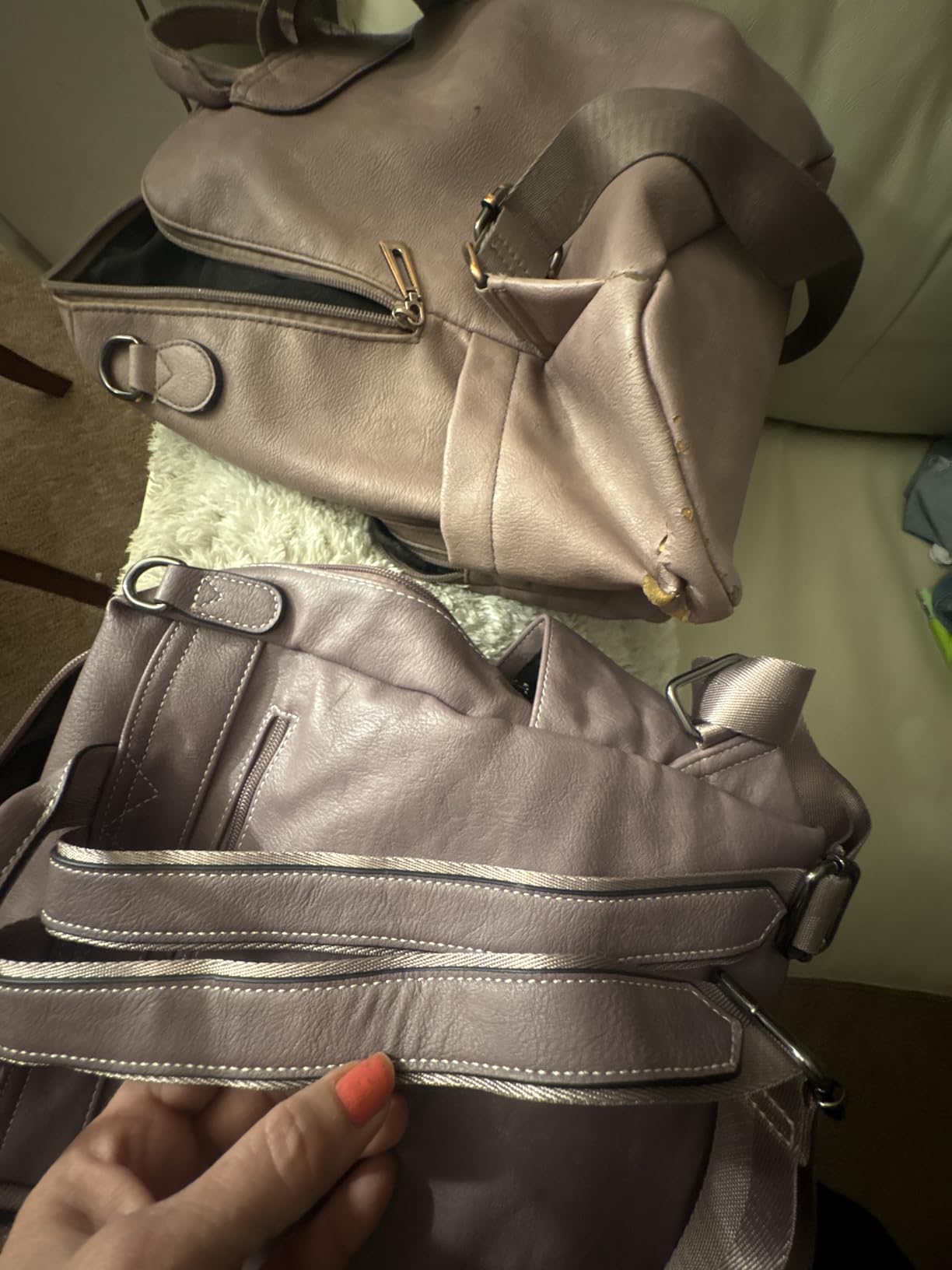 Leather Backpack Purse for Women Designer Ladies Shoulder Bag Fashion Faux Work Travel Handbags customer photo 2