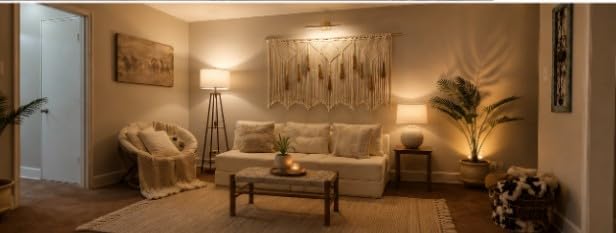 ANPHSIN Extra Large Macrame Wall Hanging 70.8x39 Inch, Includes Rod, Boho Tapestry Woven Decor, Cotton Tassel Curtain, Beige Chic Bohemian Wall Art for Home Living Room Bedroom Dorm Wedding customer photo 1
