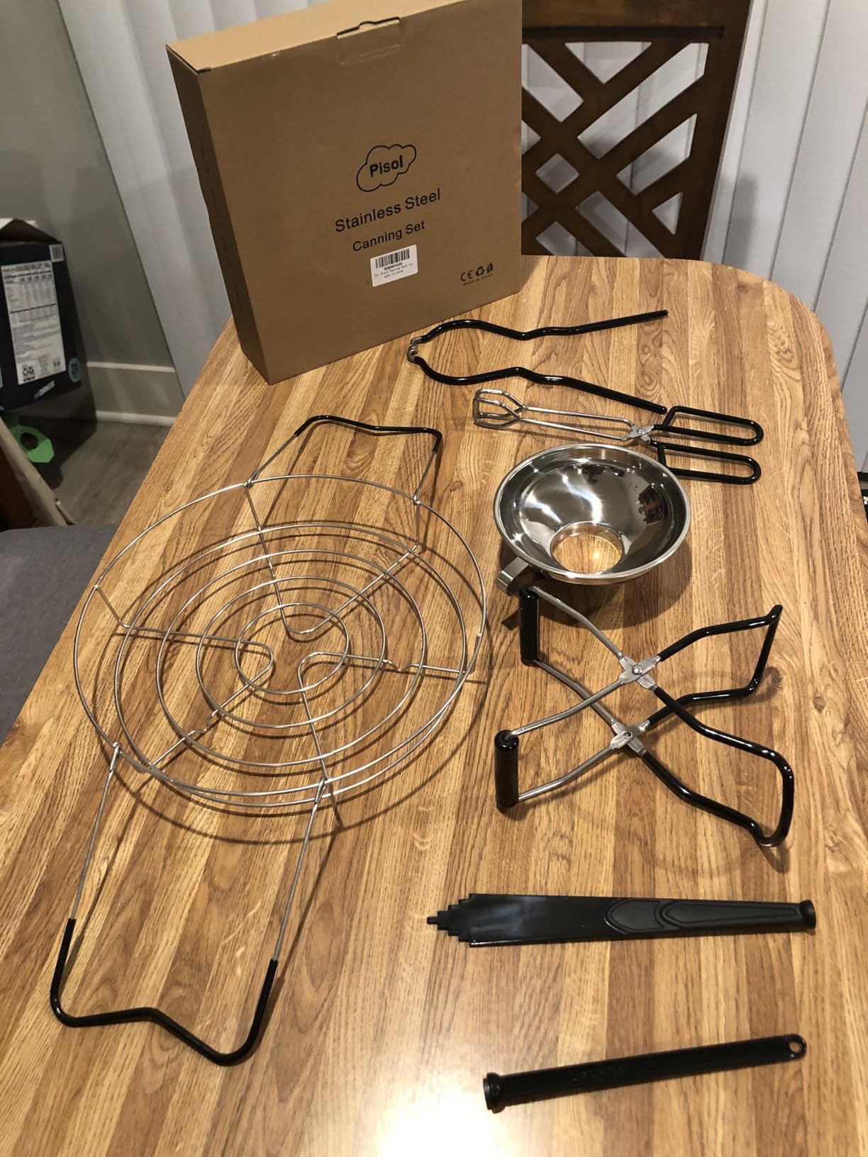 Pisol Canning Supplies Starter Kit, Tools Set with Stainless Steel Rack | True 304 Stainless Steel, Rustproof, Food Grade, Heat-Resistant Handle, No Stick, Easy to Clean, Dishwasher Safe customer photo 2