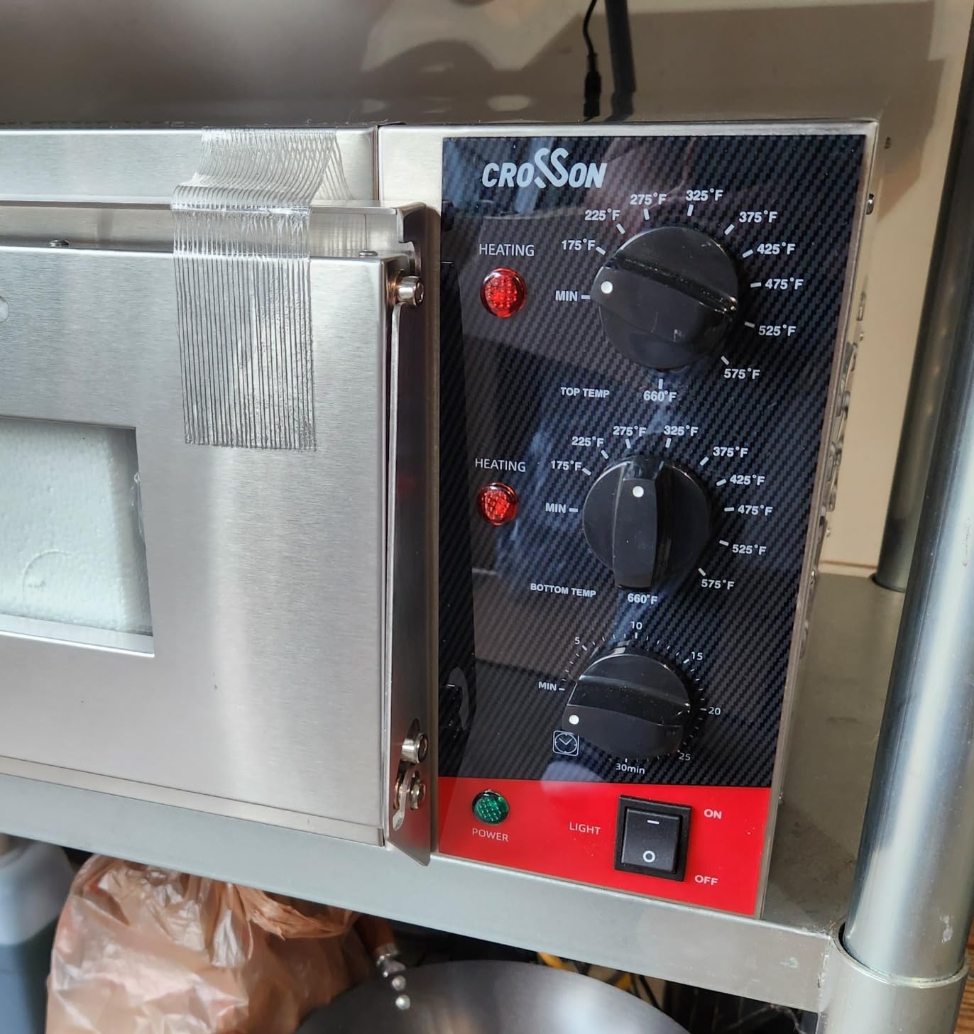CROSSSON ETL listed Commercial 16 inch Countertop Electric Pizza Oven with pizza stone, Multipurpose Indoor Pizza oven for Restaurant use, 120V/1800W customer photo 2