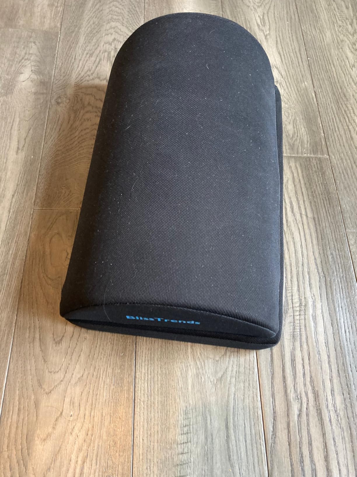 BlissTrends Foot Rest Under Desk, Foot Stool with 2 Adjustable Heights | Comfortable Footrest with Washable Cover for Car, Home and Office to Relieve Back, Lumbar, Knee Pain (Large, Black) customer photo 1