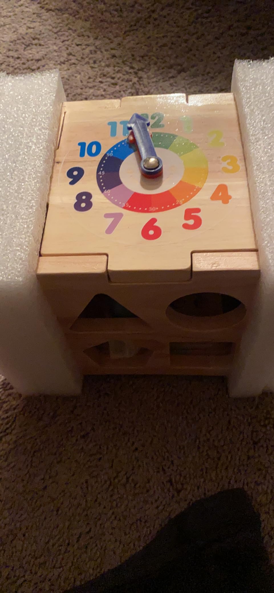Bravmate Wooden Activity Cube, 8-in-1 Wooden Montessori Learning Toys for 18 M+ Toddlers, One Year Old First Birthday Gift, Baby Toy Set with Bonus Sorting & Stacking Board customer photo 1