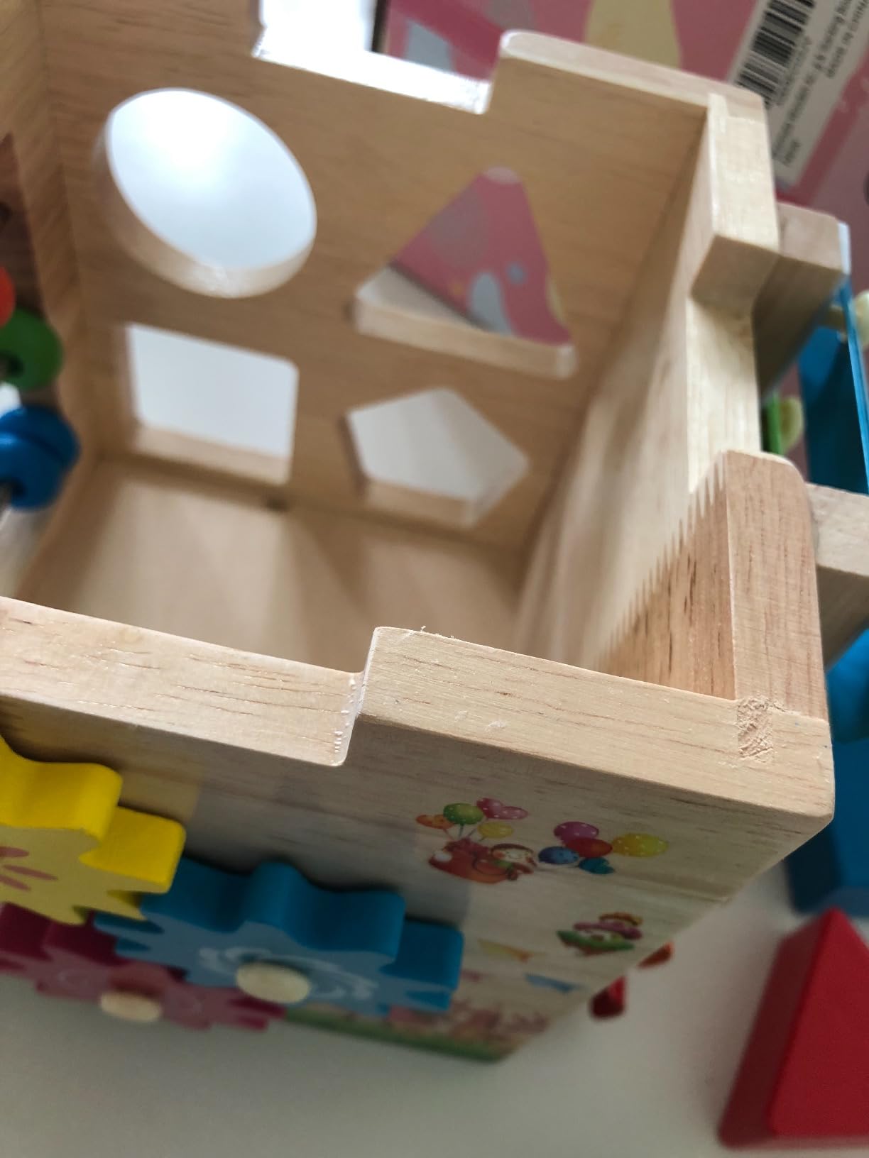 Bravmate Wooden Activity Cube, 8-in-1 Wooden Montessori Learning Toys for 18 M+ Toddlers, One Year Old First Birthday Gift, Baby Toy Set with Bonus Sorting & Stacking Board customer photo 2