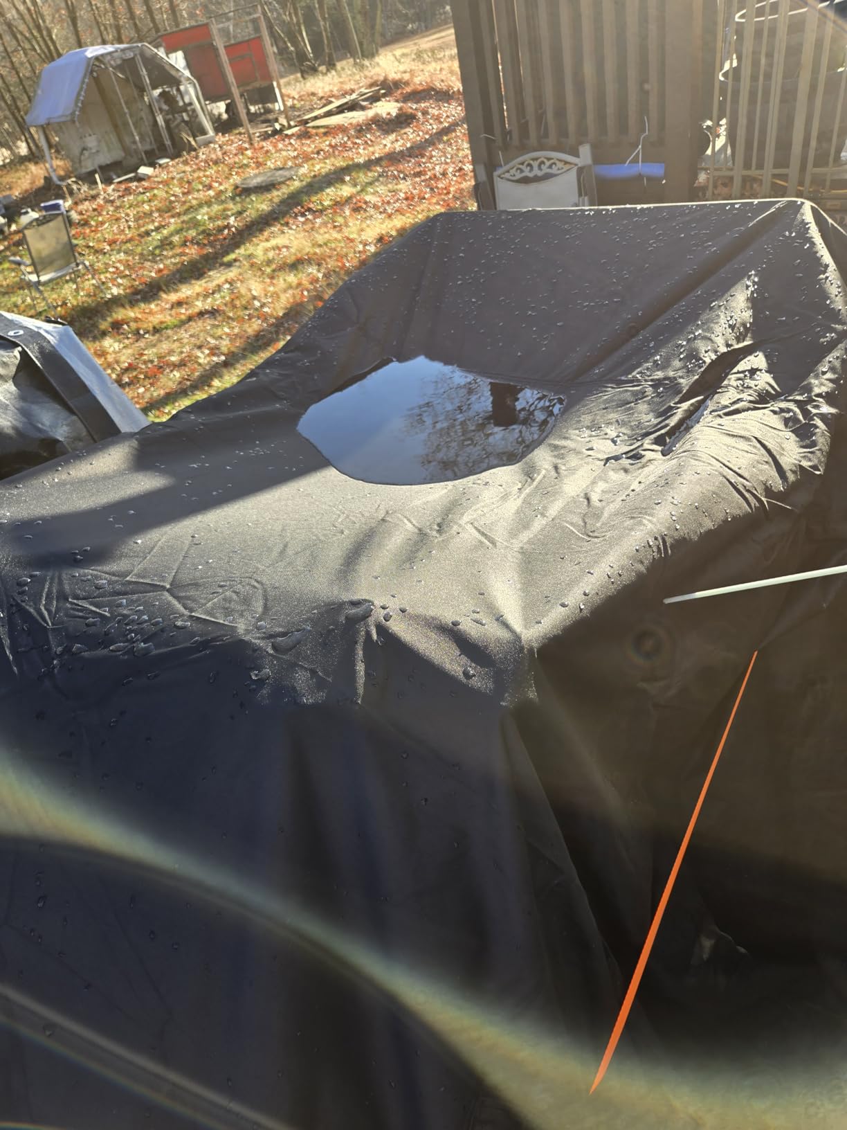 ATV Cover, Premium 600D, XL Fit, Waterproof, Black | Heavy-Duty Waterproof 600D Fabric Protects Against Water, Wind And UV, XL Fit For Kawasaki, Honda, Polaris And Yamaha customer photo 1