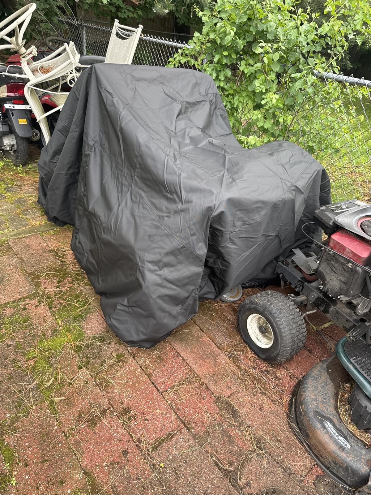 ATV Cover, Premium 600D, XL Fit, Waterproof, Black | Heavy-Duty Waterproof 600D Fabric Protects Against Water, Wind And UV, XL Fit For Kawasaki, Honda, Polaris And Yamaha customer photo 2