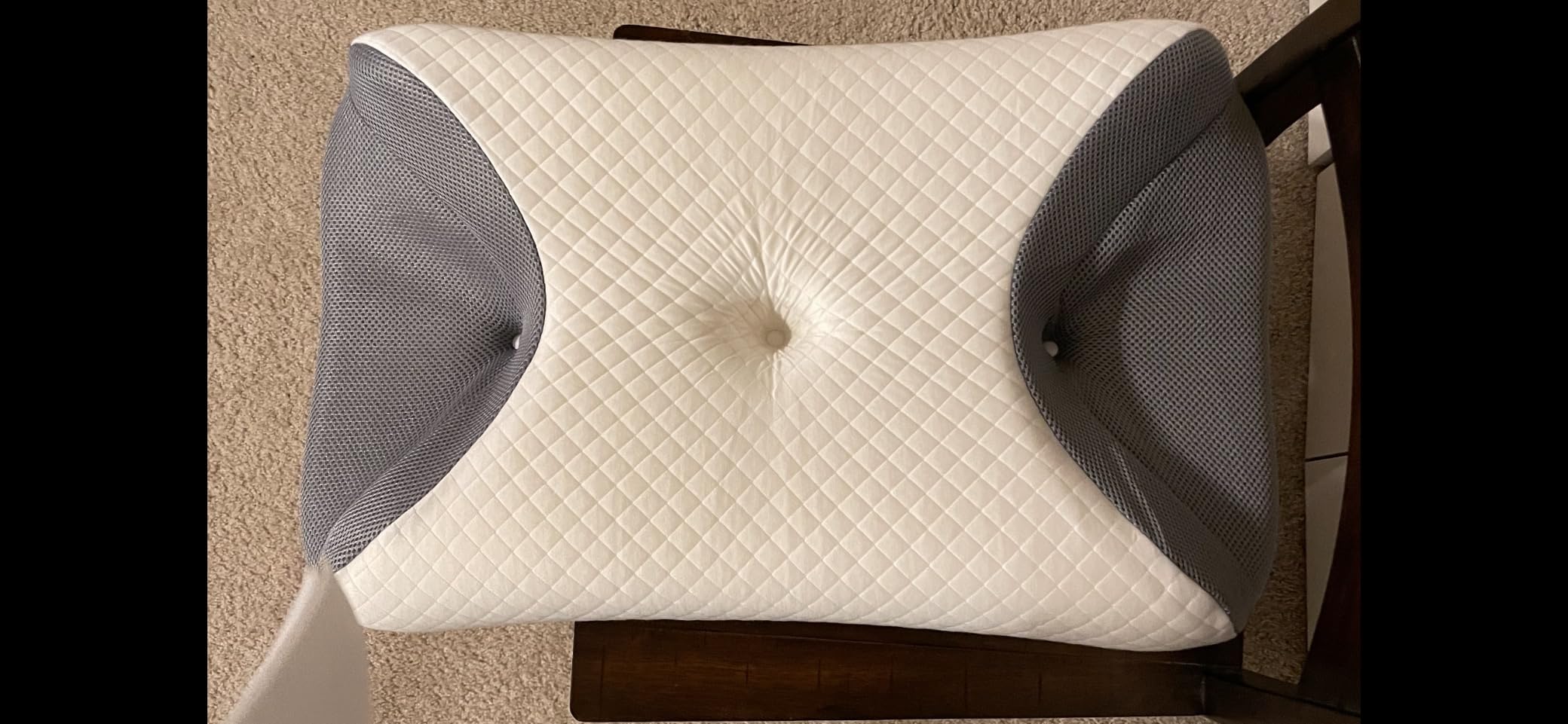 HOMCA CPAP Pillow for Side Sleeping, HSA/FSA Cervical Pillow for All Masks | CertiPUR-US Memory Foam, Both-side Cutouts, Dual Heights, Reduce Air Leaks & Mask Pressure, Removable & Washable Pillowcase customer photo 2