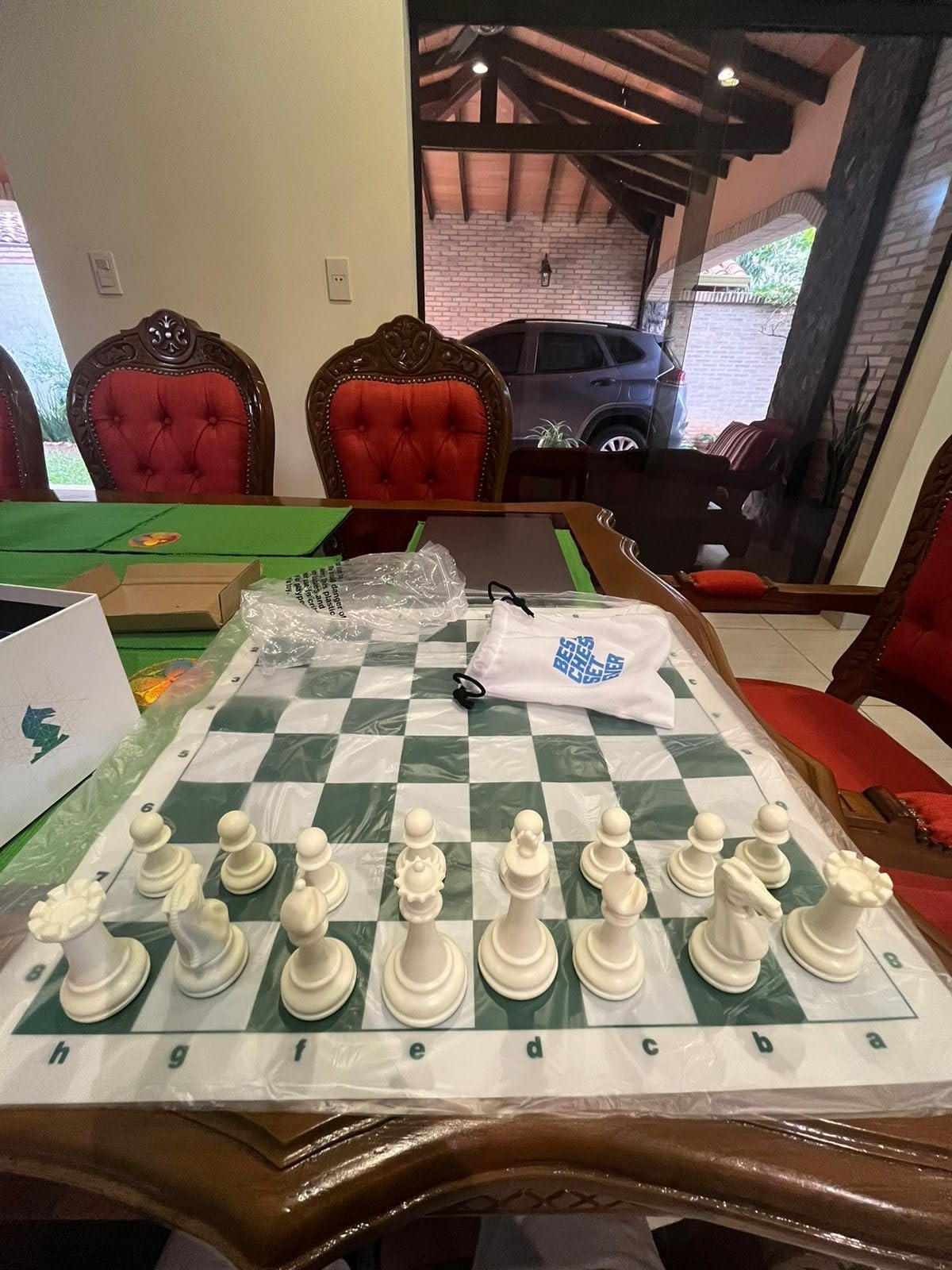 Best Chess Set Ever 3X Professional Chess Set with Weighted Staunton Pieces | Tournament chess set with 20x20 double-sided silicone board, 32-page strategy guide and storage bag customer photo 2