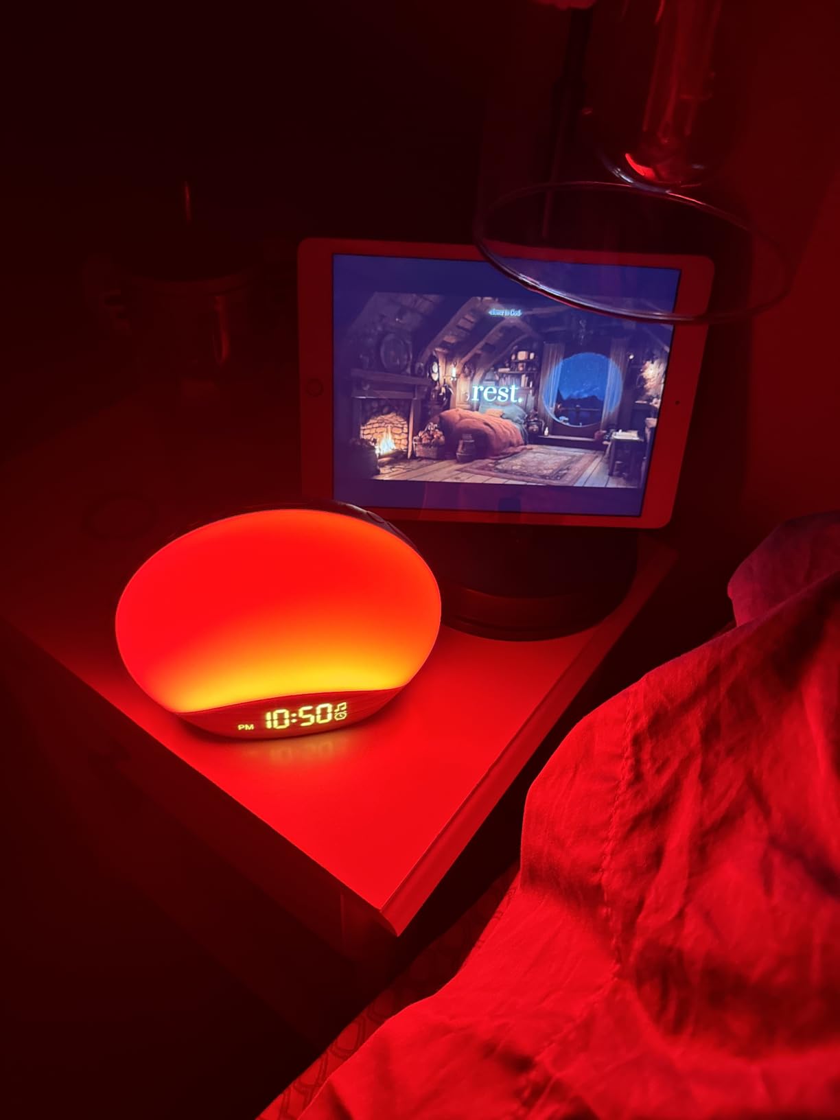 REACHER Sound Machine Sunrise Alarm Clock with Night Light, 26 Nature Inspired Sleep Sounds, 0-100% Dimmable Clock, Sunrise Lamp, Wake Up Light, Brown/Pink/White Noise Machine for Babys, Adults, Kids customer photo 1