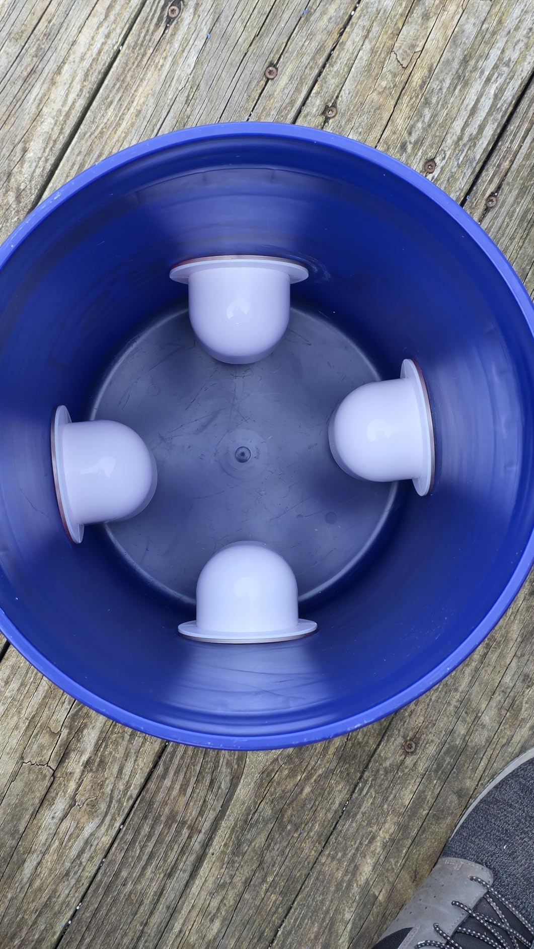 Chicken Feeders No Waste, DIY Automatic Poultry Feeder - 6 Ports Red | Buckets Barrels Bins Troughs-mountable Design for common Breeds of Chicken Flock with Hole Saw customer photo 2
