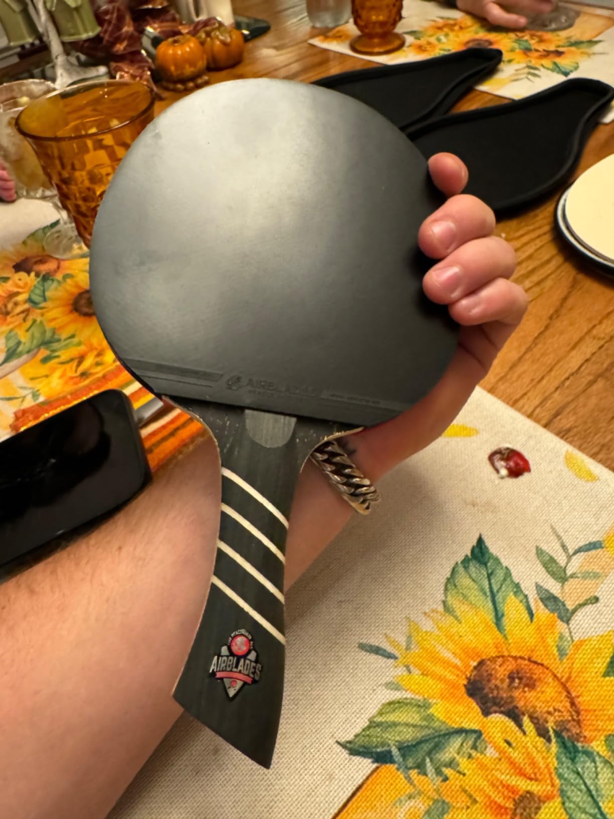 The Peace Maker ALC - Professional Ping Pong Paddle - Carbon Fiber Table Tennis Racket Producing Maximum Spin & Control for All Levels - Hard Carry Case & Ergonomic Handle customer photo 1
