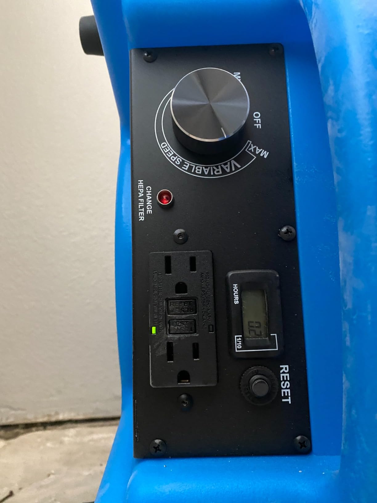 CADPXS Shield-550 Air Scrubber 550 CFM with 3-Stage Filtration | Stackable Negative Air Machine Airborne Cleaner HEPA Scrubber Water Damage Restoration Equipment Commercial Air Purifier Blue customer photo 2