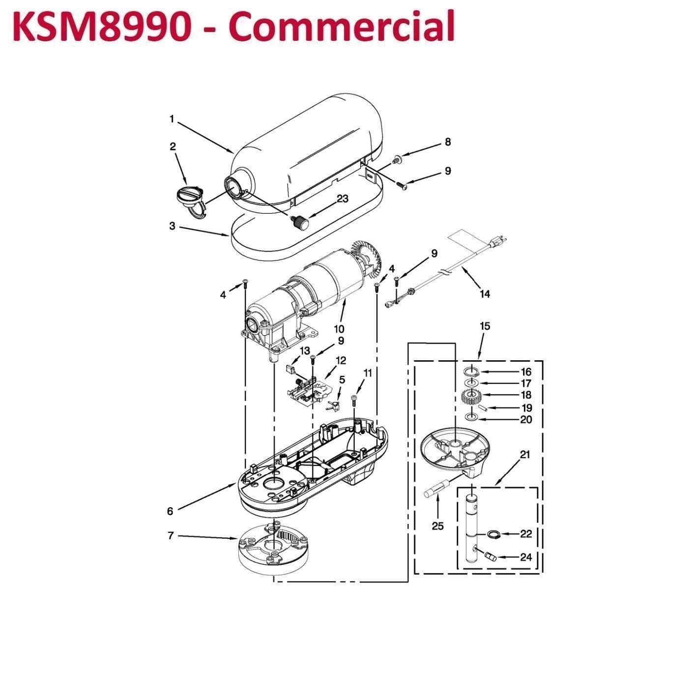 KitchenAid KSM8990CU 8-Quart Commercial Countertop Mixer, 10-Speed, Gear-Driven, Contour Silver customer photo 1
