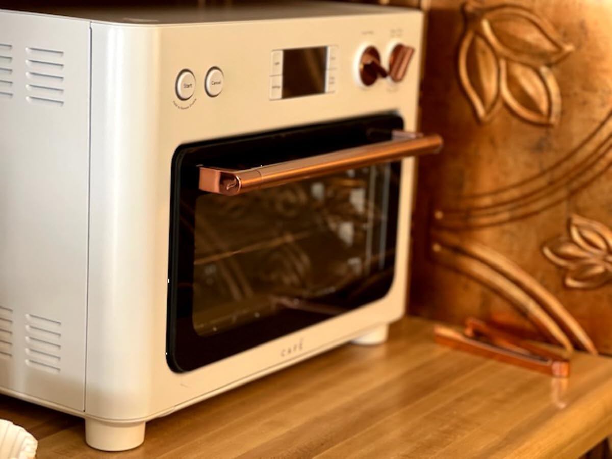 Café Couture Air Fryer Toaster Oven, 14 Modes, WiFi, Large, Crisp Finish | Air Fry, Bake, Broil, Pizza, Roast, Reheat, 6 Heating Elements, Fits 12