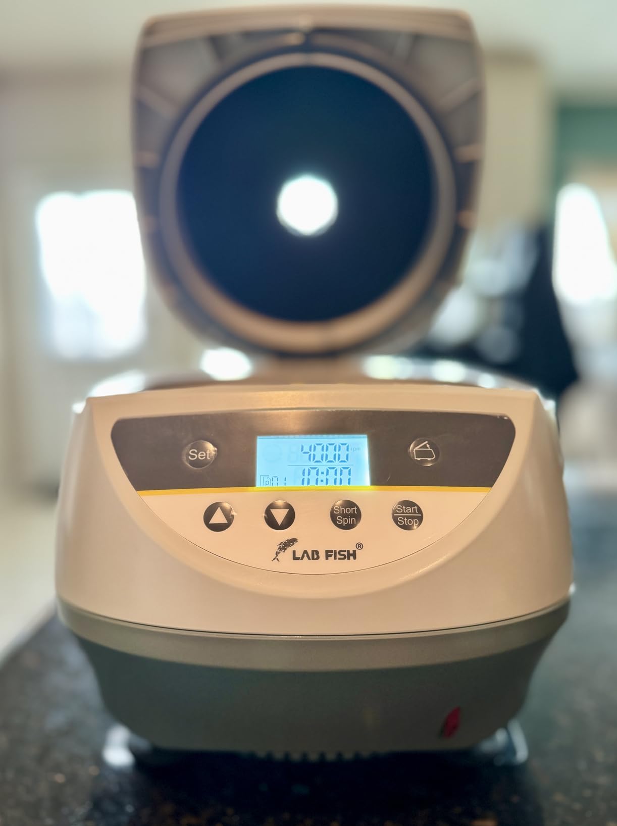 LAB FISH LC-8S Centrifuge, 8x2/5/10/15ml Tubes | 500-5000RPM low speed, max 3074xg RCF, timer, benchtop centrifuge machine for PRP, plasma & lab sample separation customer photo 1