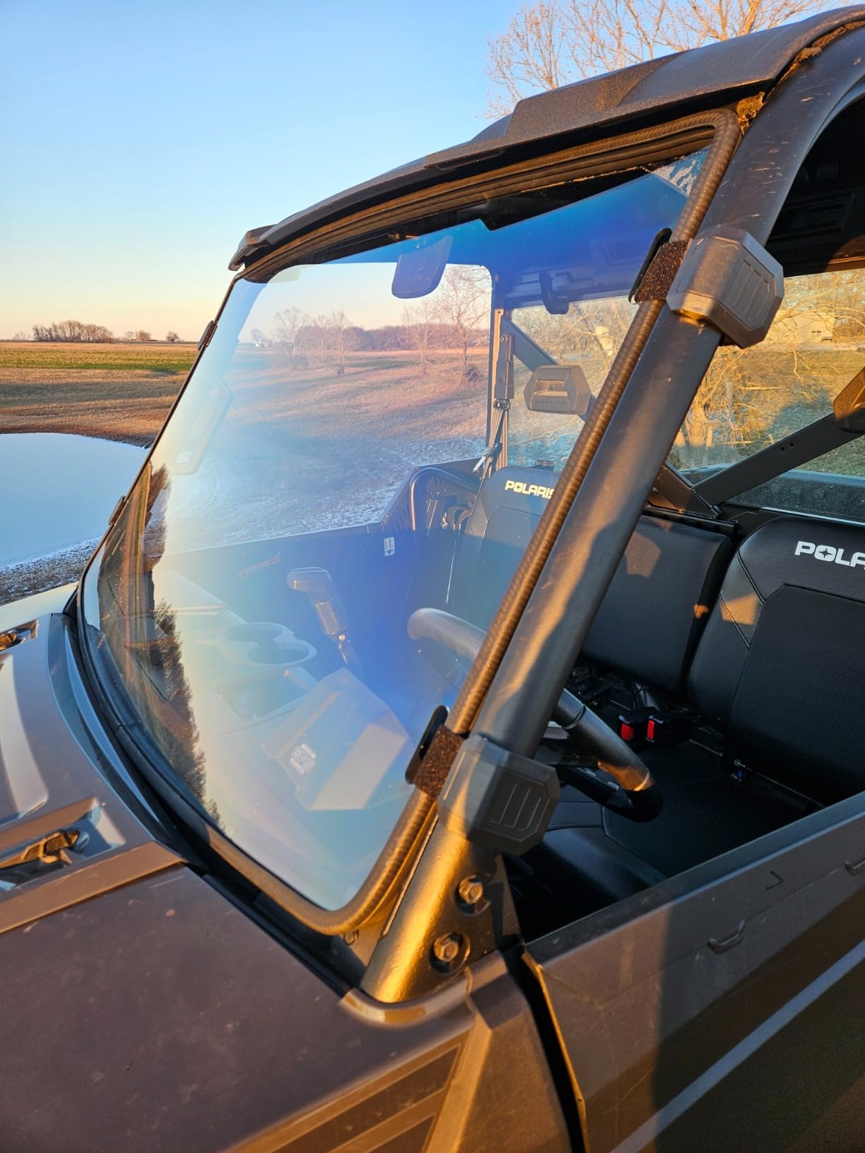 StarknightMT Full Front Windshield Compatible with Polaris Ranger XP 1000/Crew 2017-2026 Ranger 1000/Crew 2020-2026 Ranger XP 900/Crew Hard Coated Clear Window PC Scratch Resistant Tool-Free Install customer photo 1