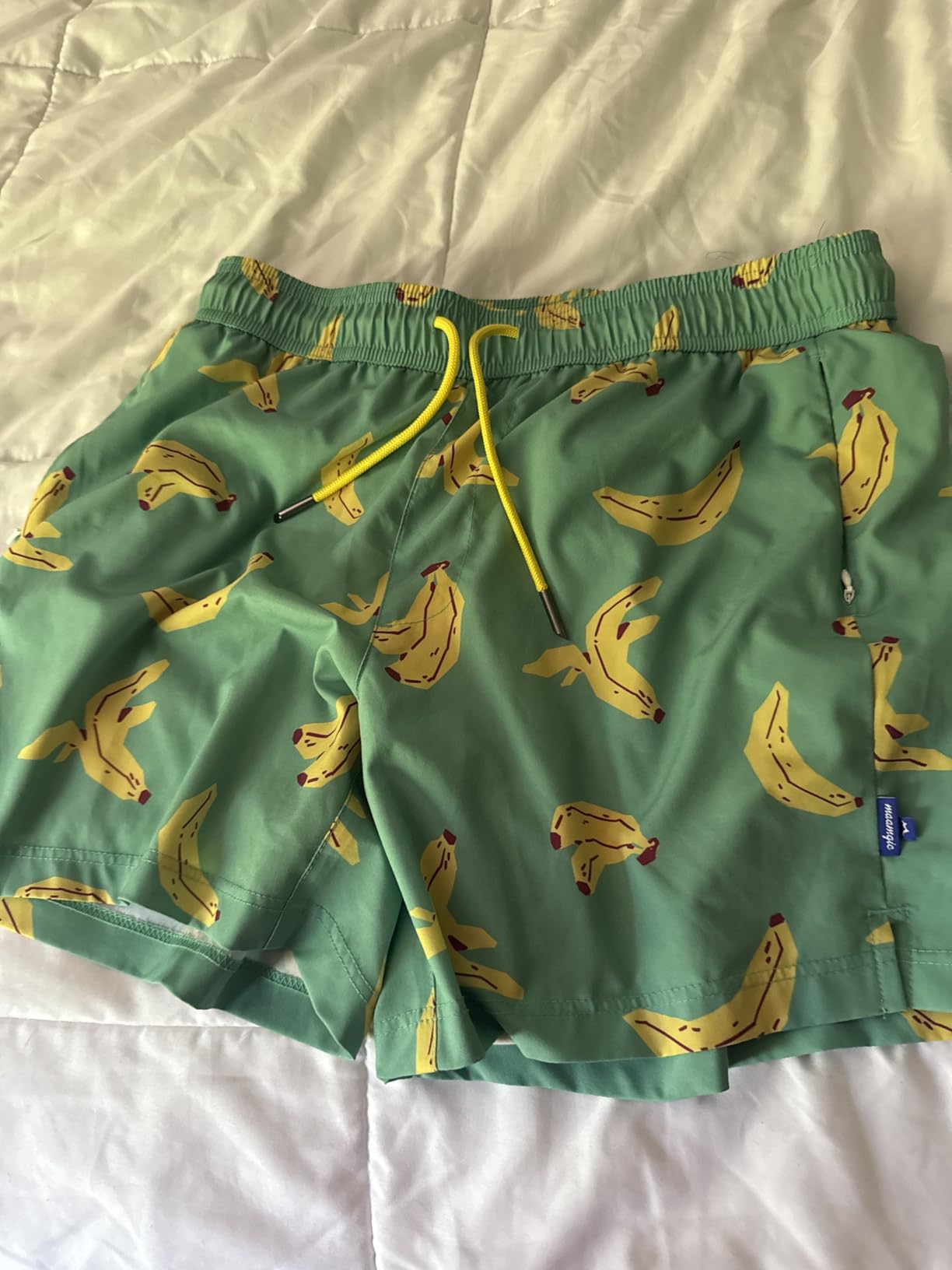 Mens Swim Trunks with Compression Liner 5 Inch, Quick Dry Bathing Suit with Zipper Pockets, No-Chafing Swim Shorts customer photo 1