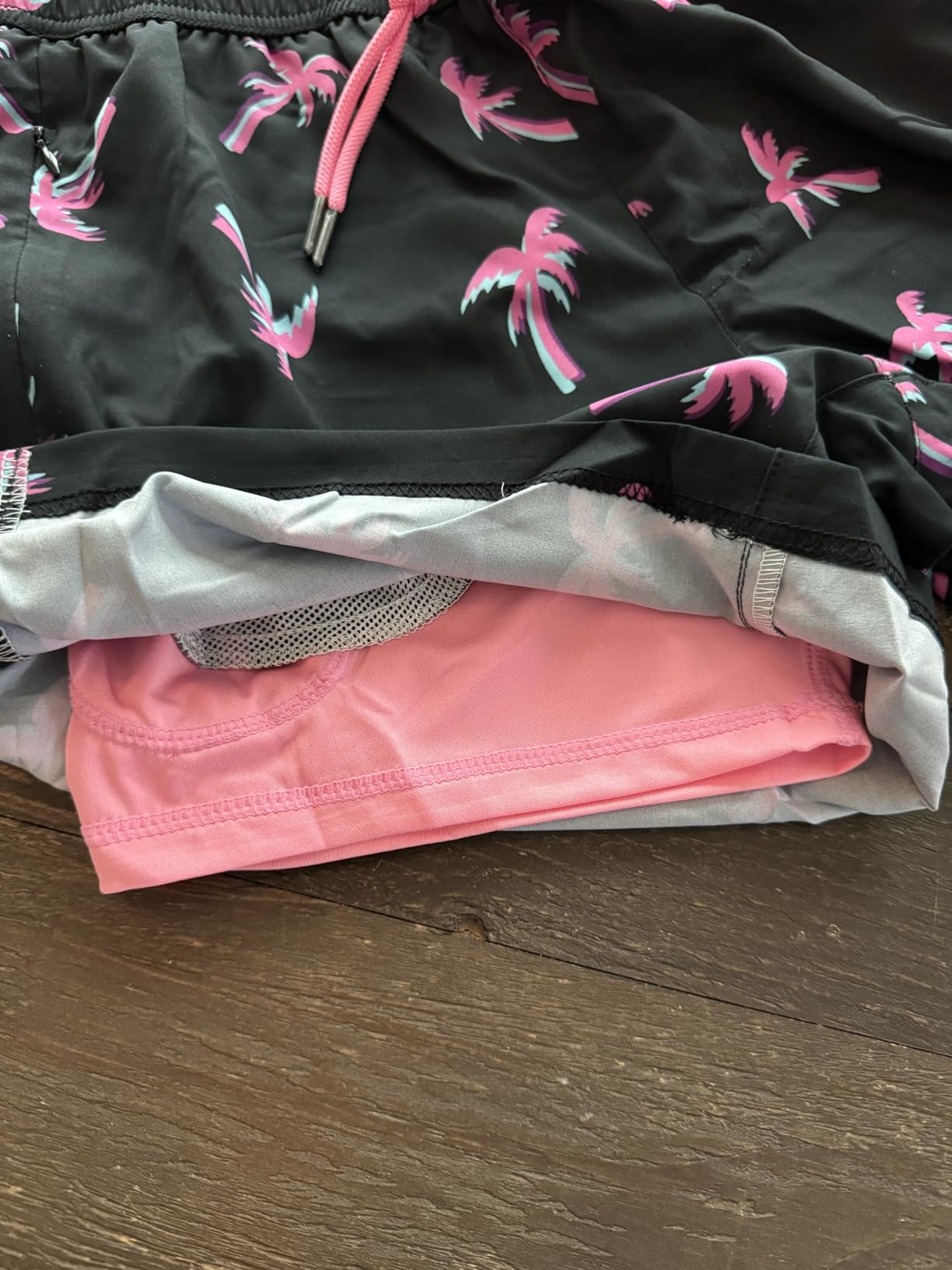 Mens Swim Trunks with Compression Liner 5 Inch, Quick Dry Bathing Suit with Zipper Pockets, No-Chafing Swim Shorts customer photo 2