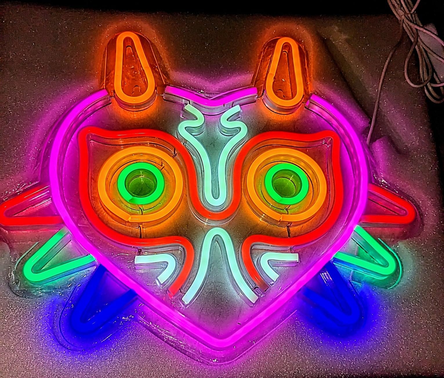 Gamer Neon Sign, Gamepad Shaped LED Neon Sign for Gamer Room Decor, Gaming Neon Sign for Boys Room Decor, Neon Gaming Sign for Gaming Wall Decor, USB Powered Gamer Gifts for Teens, Boys, Kids customer photo 2