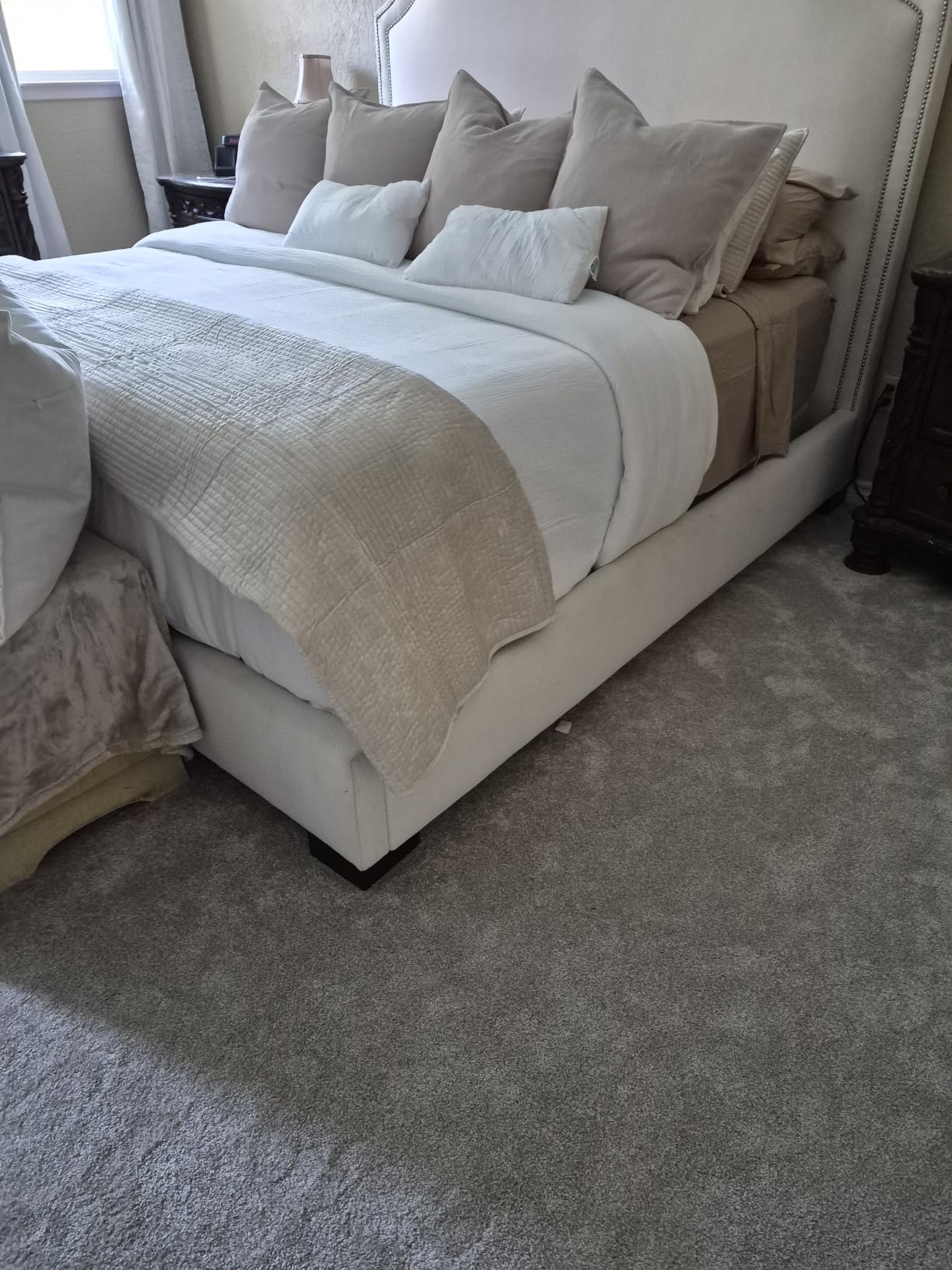 Bedsure PureWoven 3 Pieces 100% Cotton Waffle Duvet Cover Set, Queen, Linen | Waffle Weave Texture, Soft, Skin-Friendly, Breathable, All-Season, Machine Washable, Home Decor Gift, Good Housekeeping Seal customer photo 2