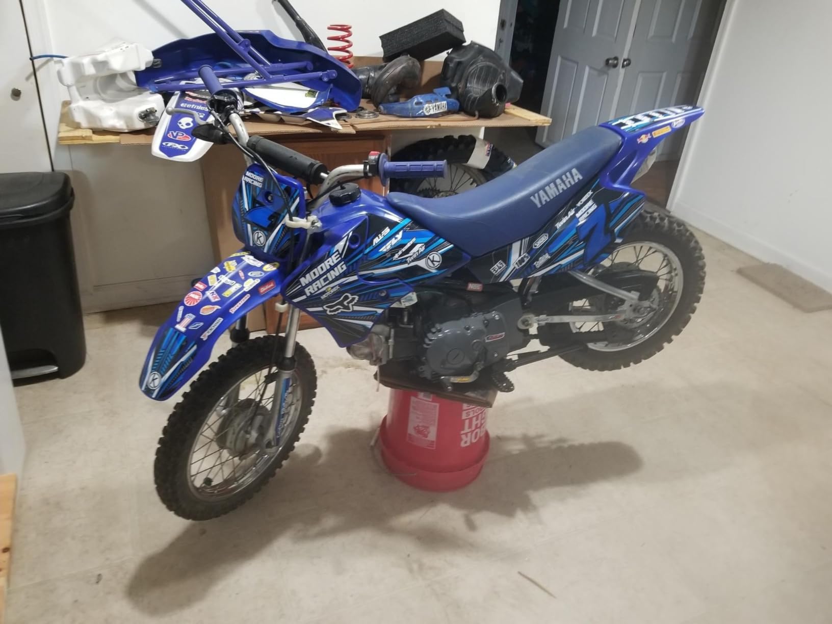 Graphics Kit for Yamaha TTR90 (2000-2008) Prime Series Blue 9 Mil - Easy Go - Dirt Pit Bike Motorcycle Stickers, Dirtbike Racing Automotive Decal Motocross Accessories no-Plastics customer photo 1