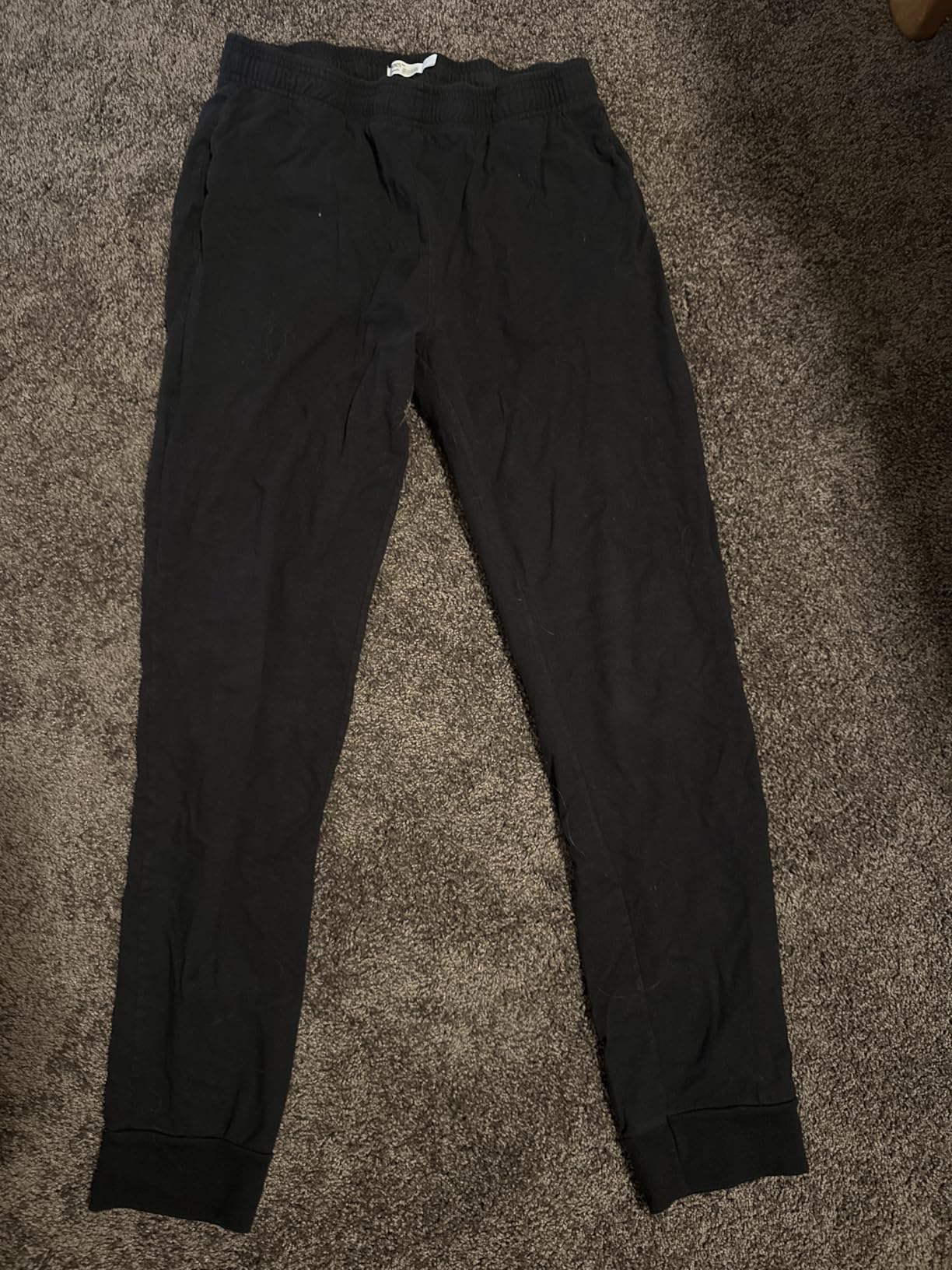 Hanes Men's Lightweight Cotton Jersey Cuffed Jogger Sweatpants with Drawstring and Pockets - 30.5